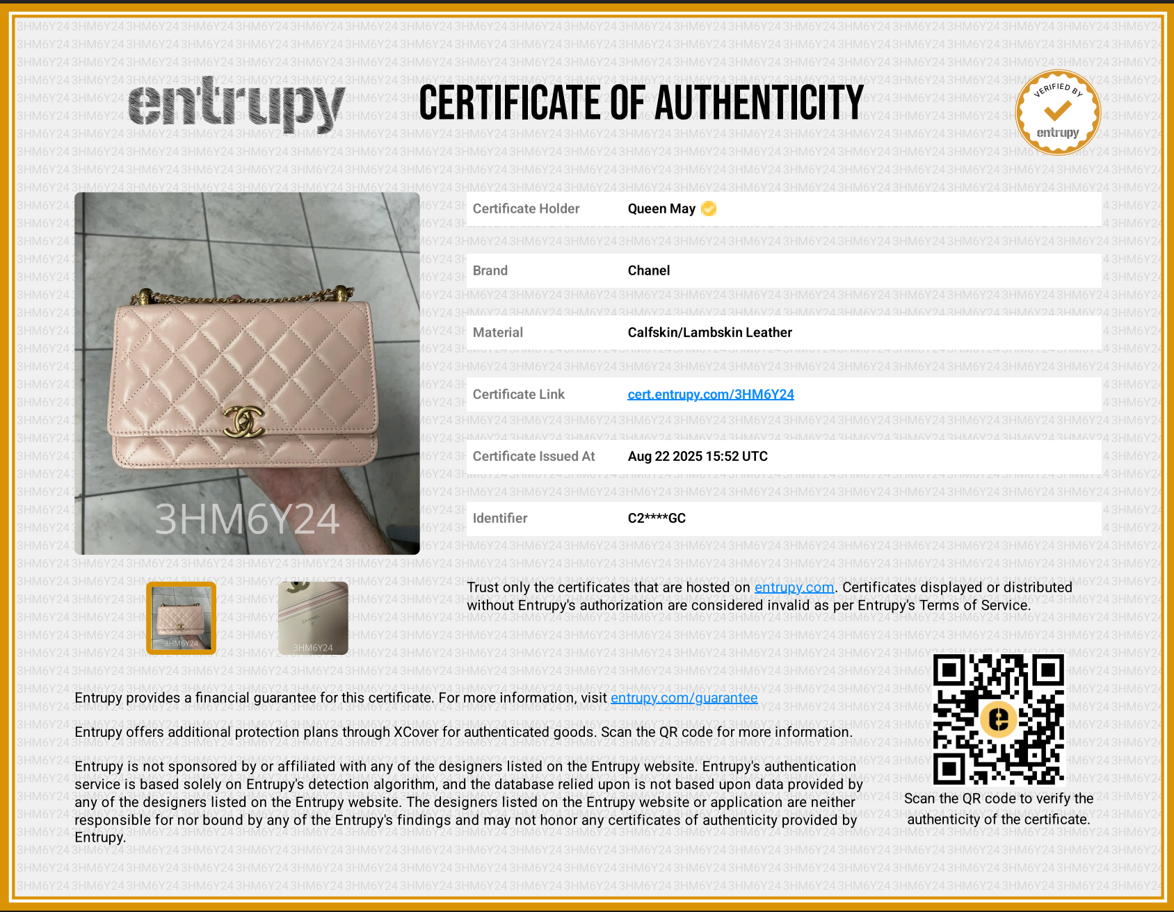 Chanel Calfskin Quilted Perfect Fit Wallet on Chain WOC Light Pink - Queen May