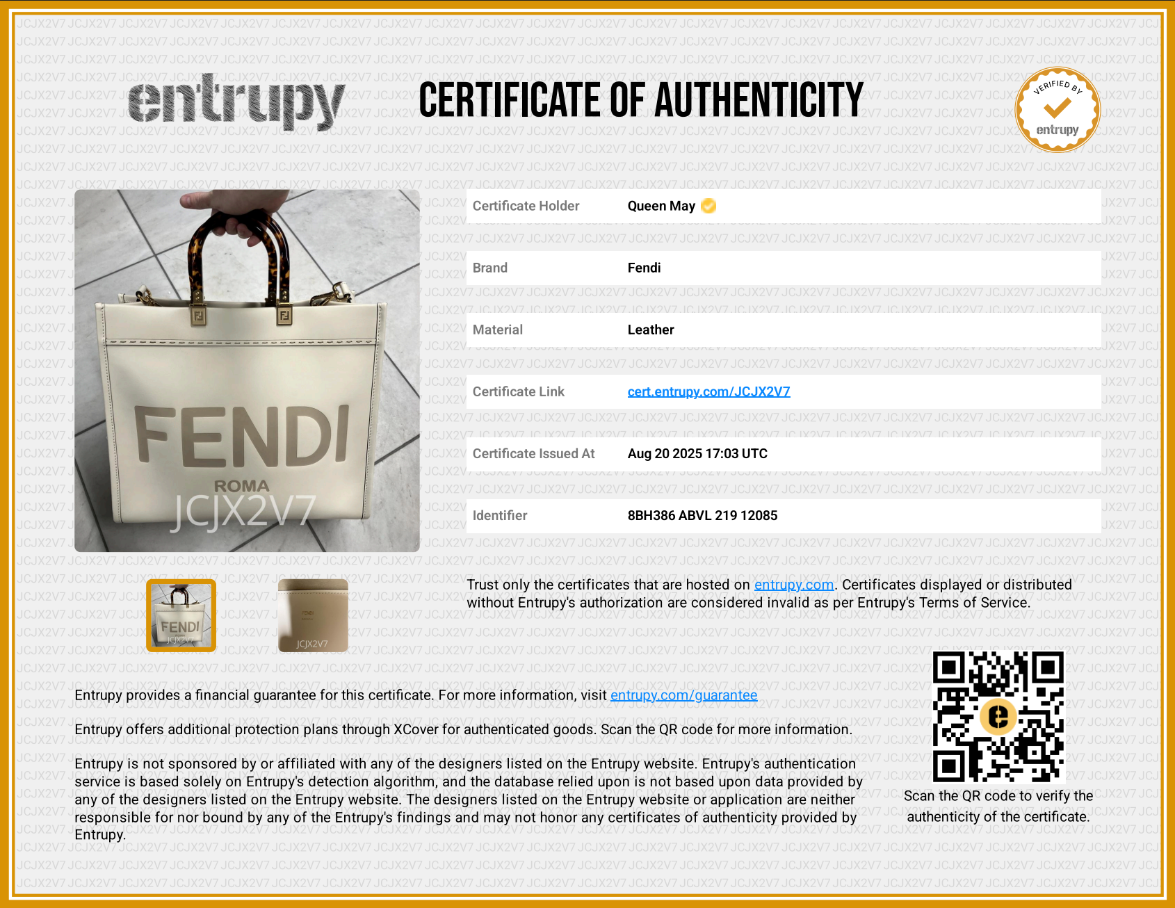 Fendi Leather Sunshine Medium - Queen May