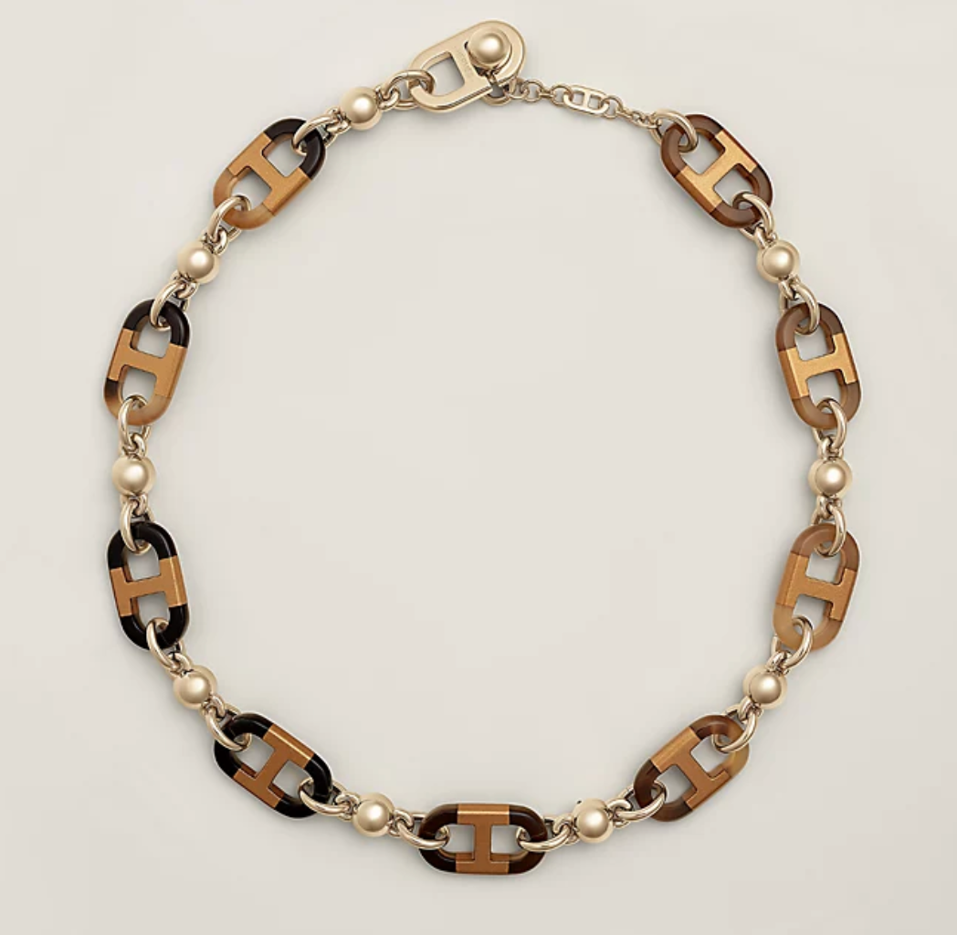 Hermes Sur Mer Choker Horn and Metal Permabrass - Queen May