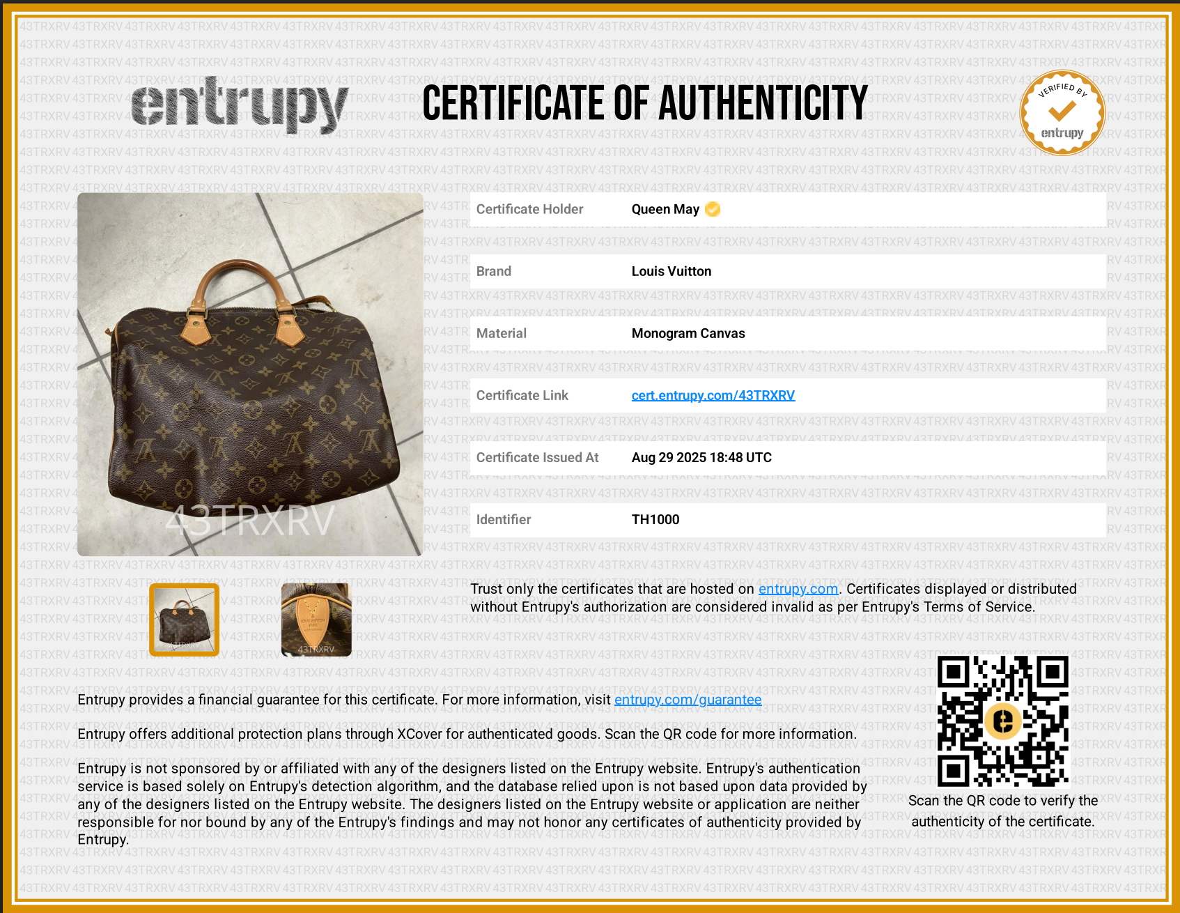 Louis Vuitton Monogram Speedy 30 - Queen May