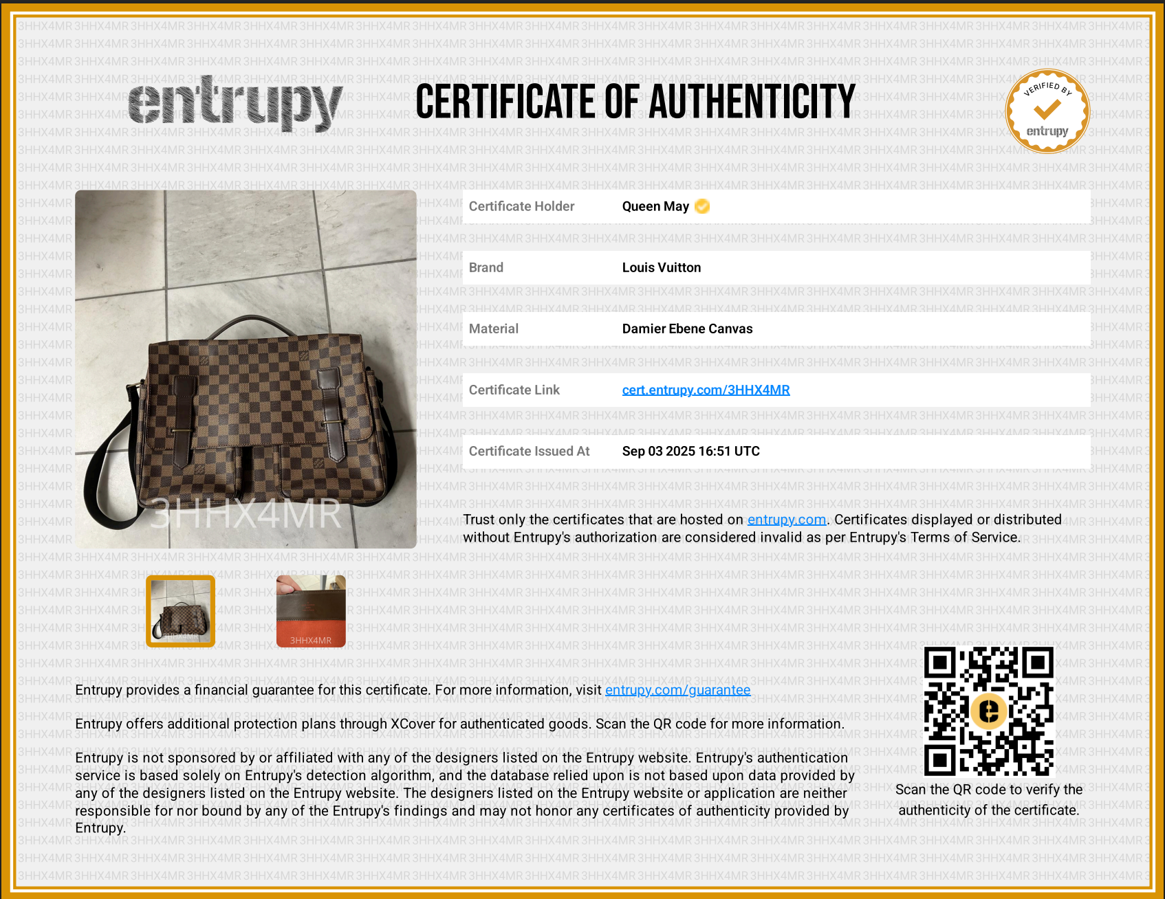 Louis Vuitton Damier Ebene Broadway - Queen May