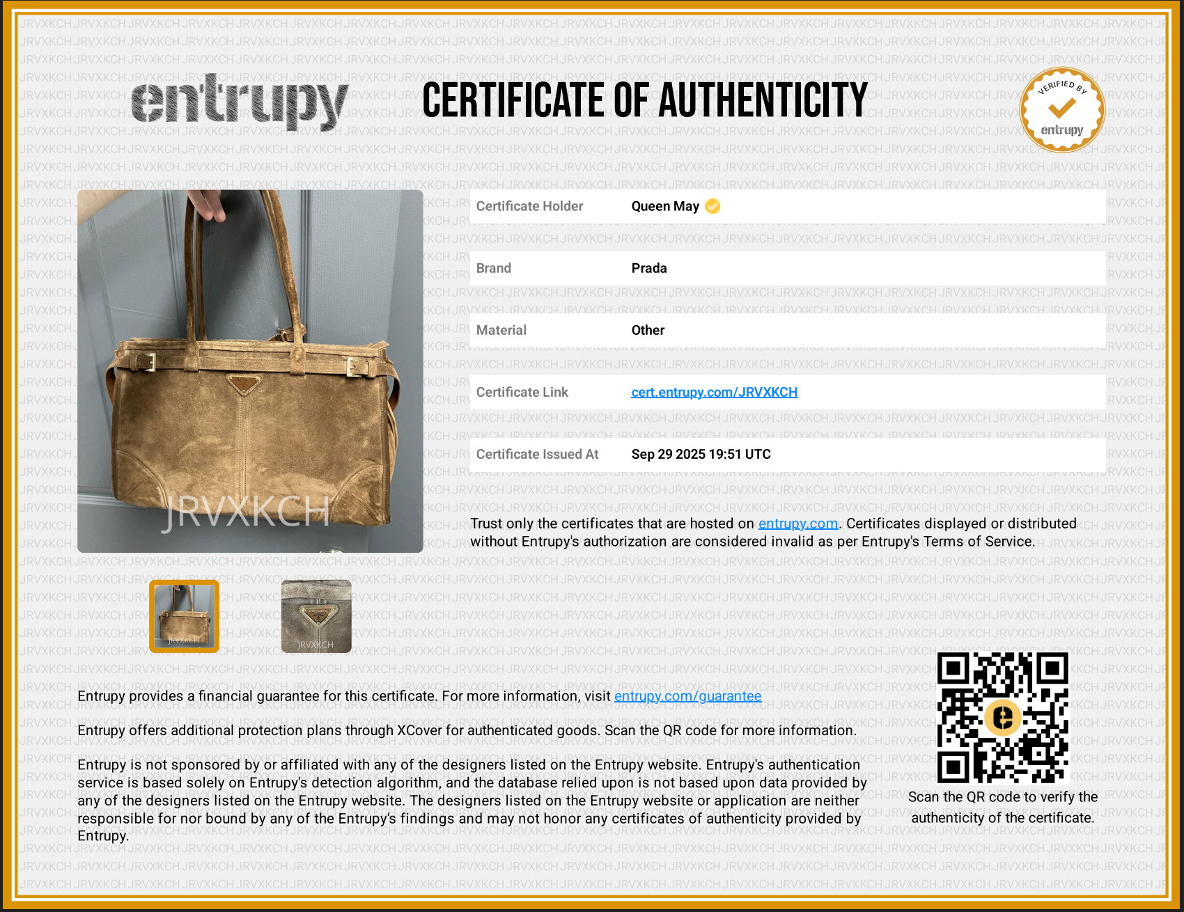 Prada Brown Suede Bonnie Tote Large - Queen May