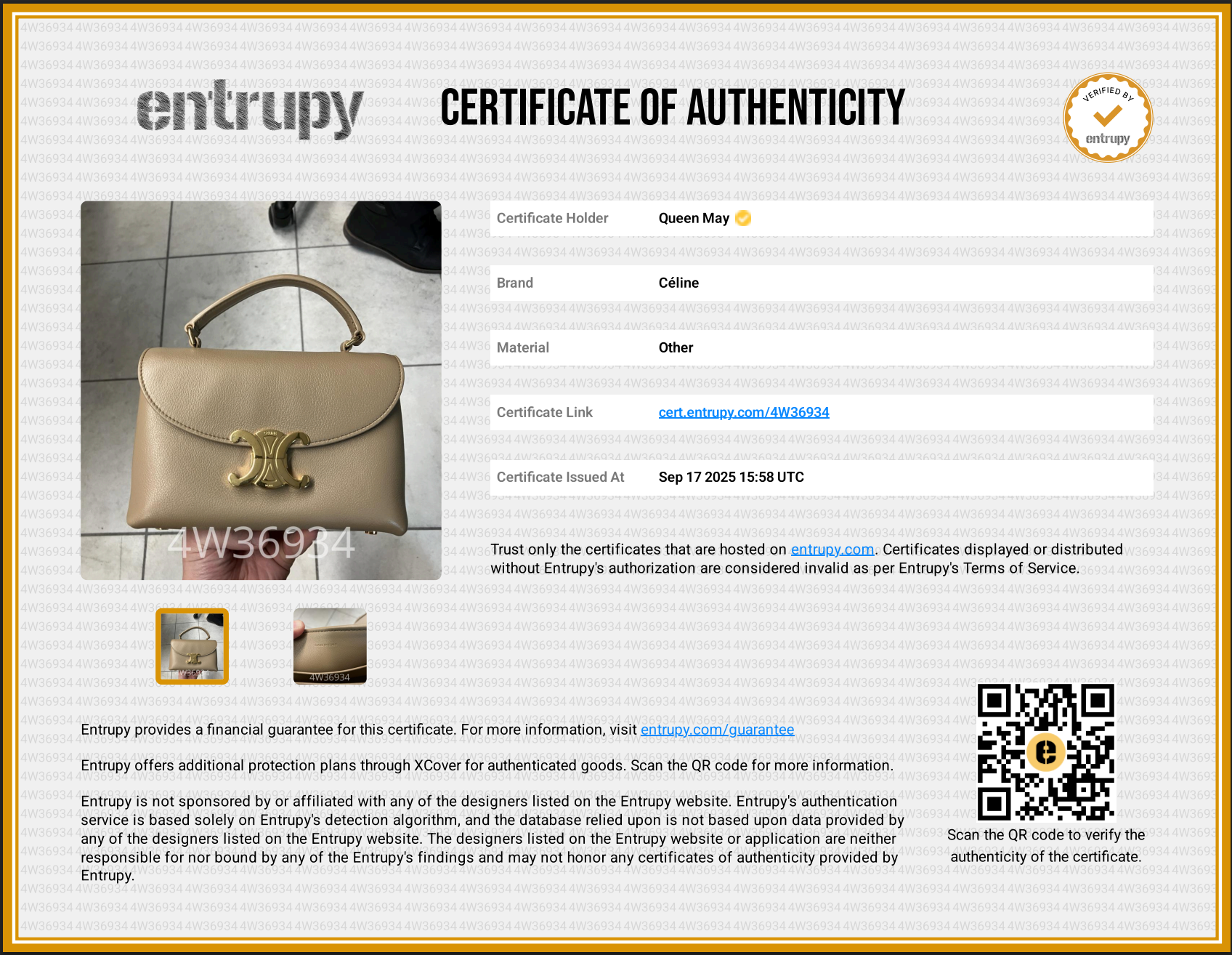 Celine Triomphe Nino Teen - Queen May