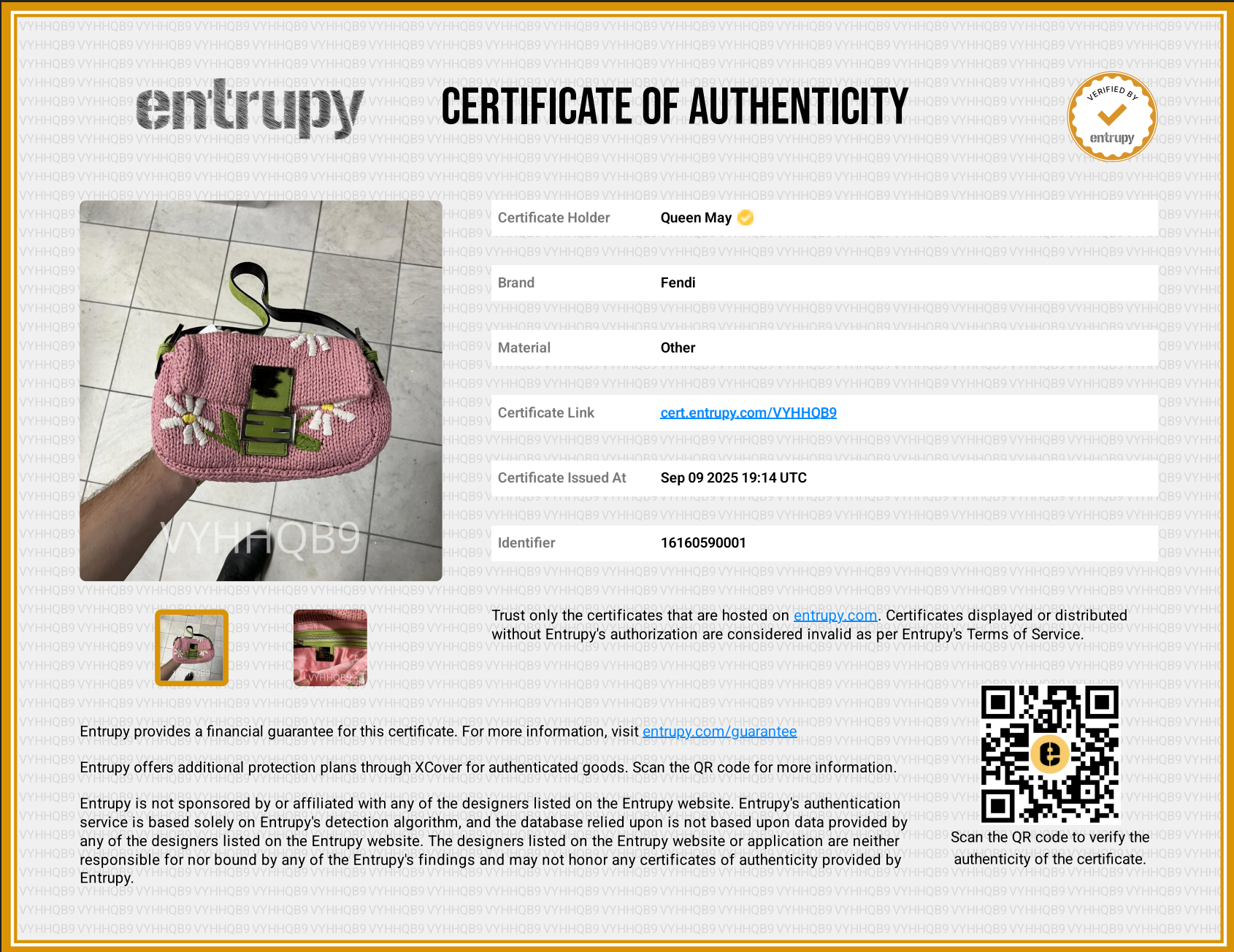 Fendi Knit Floral Baguette Ponyhair - Queen May