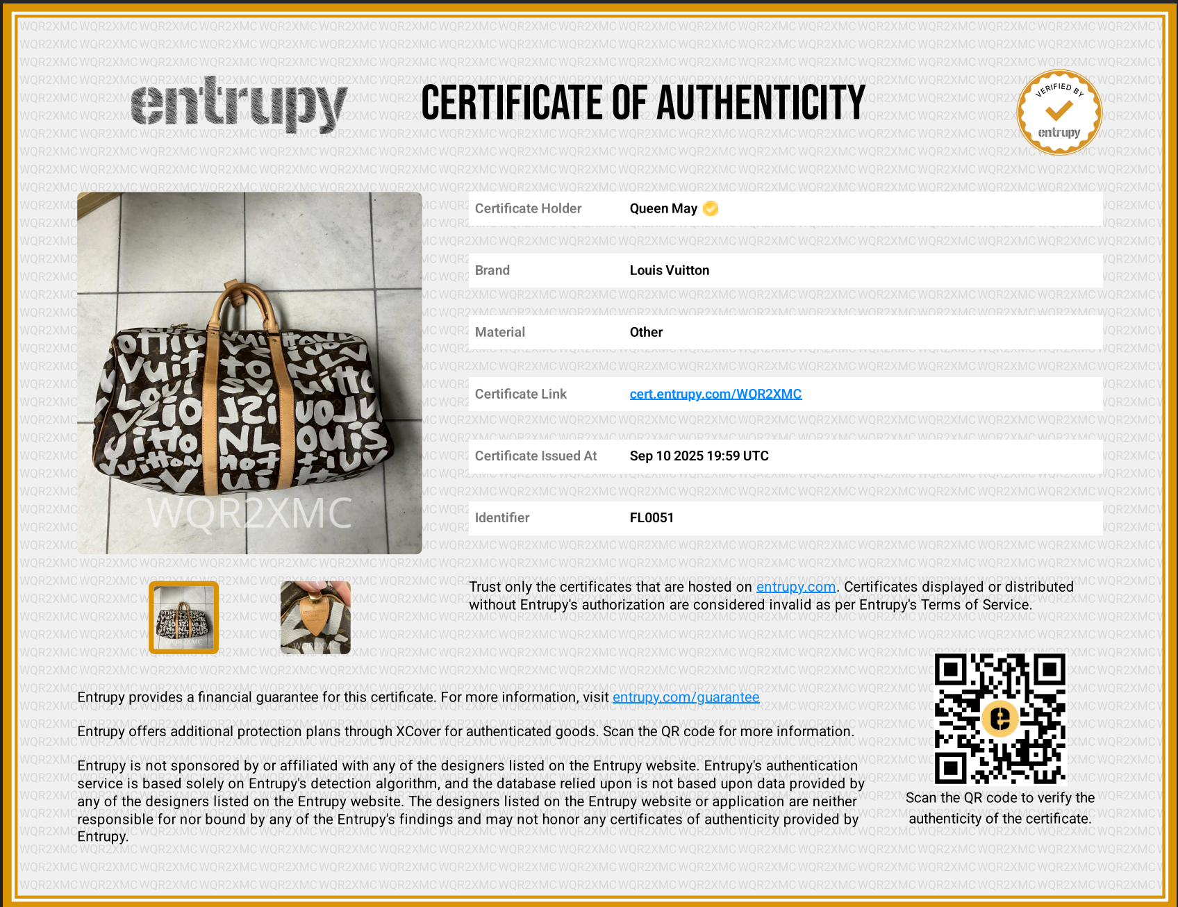 Louis Vuitton Monogram Canvas Keepall Stephen Sprouse Graffiti 50 White - Queen May