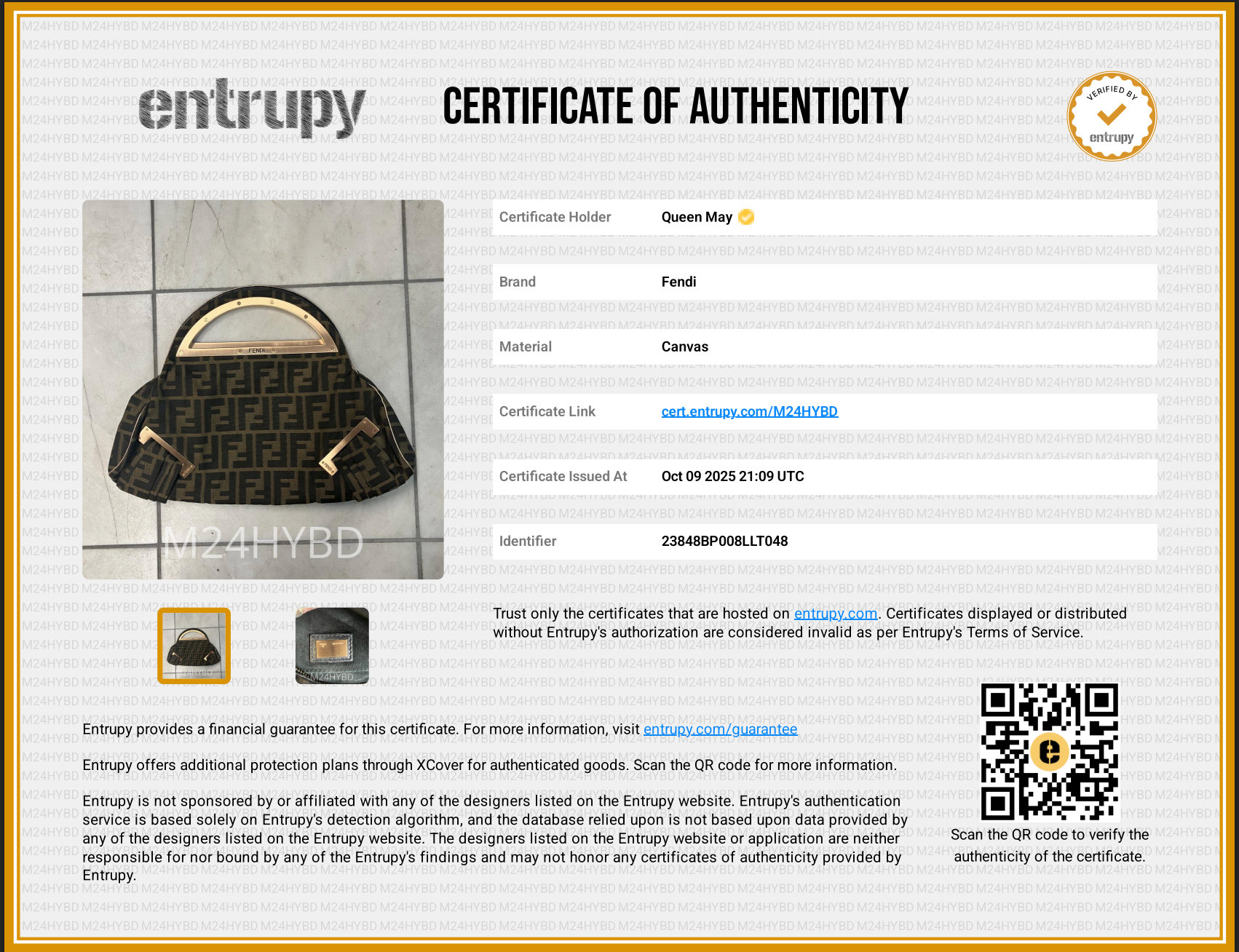 Fendi Smile Brown Zucca Canvas Smile Satchel - Queen May