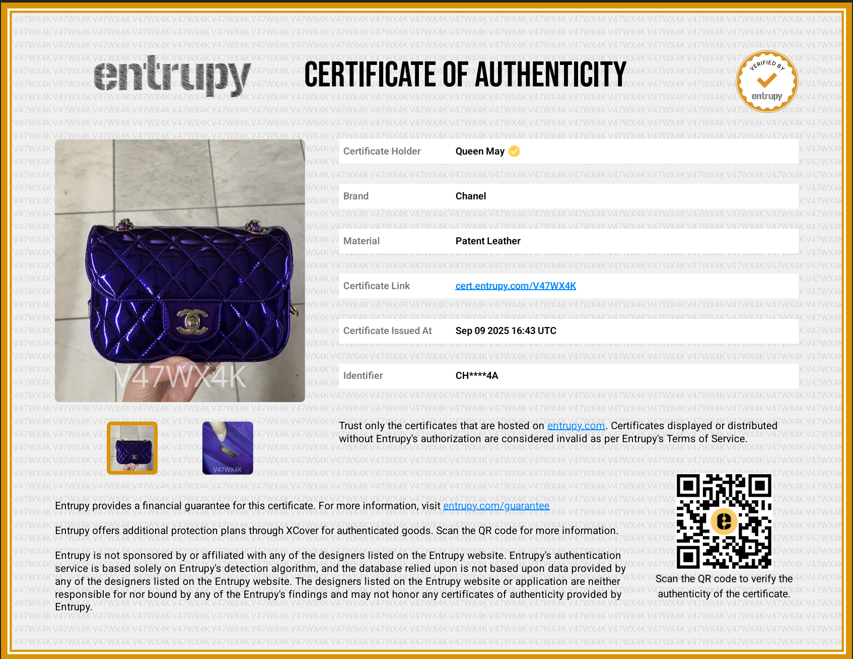 Chanel Metallic Lambskin Hollywood Boulevard Flap Bag With Star Clip On Coin Purse Purple - Queen May