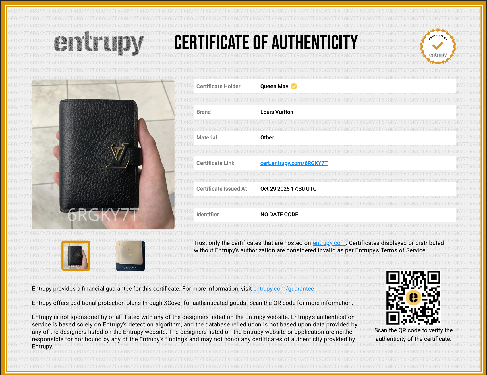 Louis Vuitton Vertical Compact Wallet - Queen May