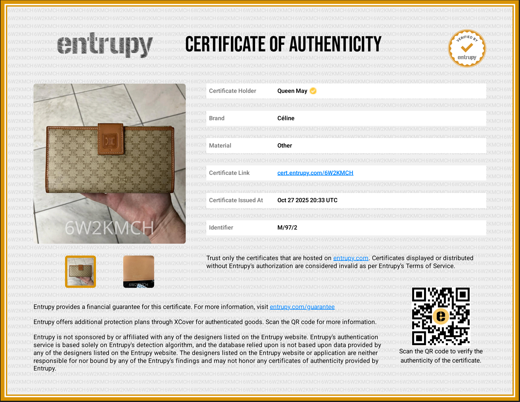 Celine Triomphe Continental Wallet - Queen May