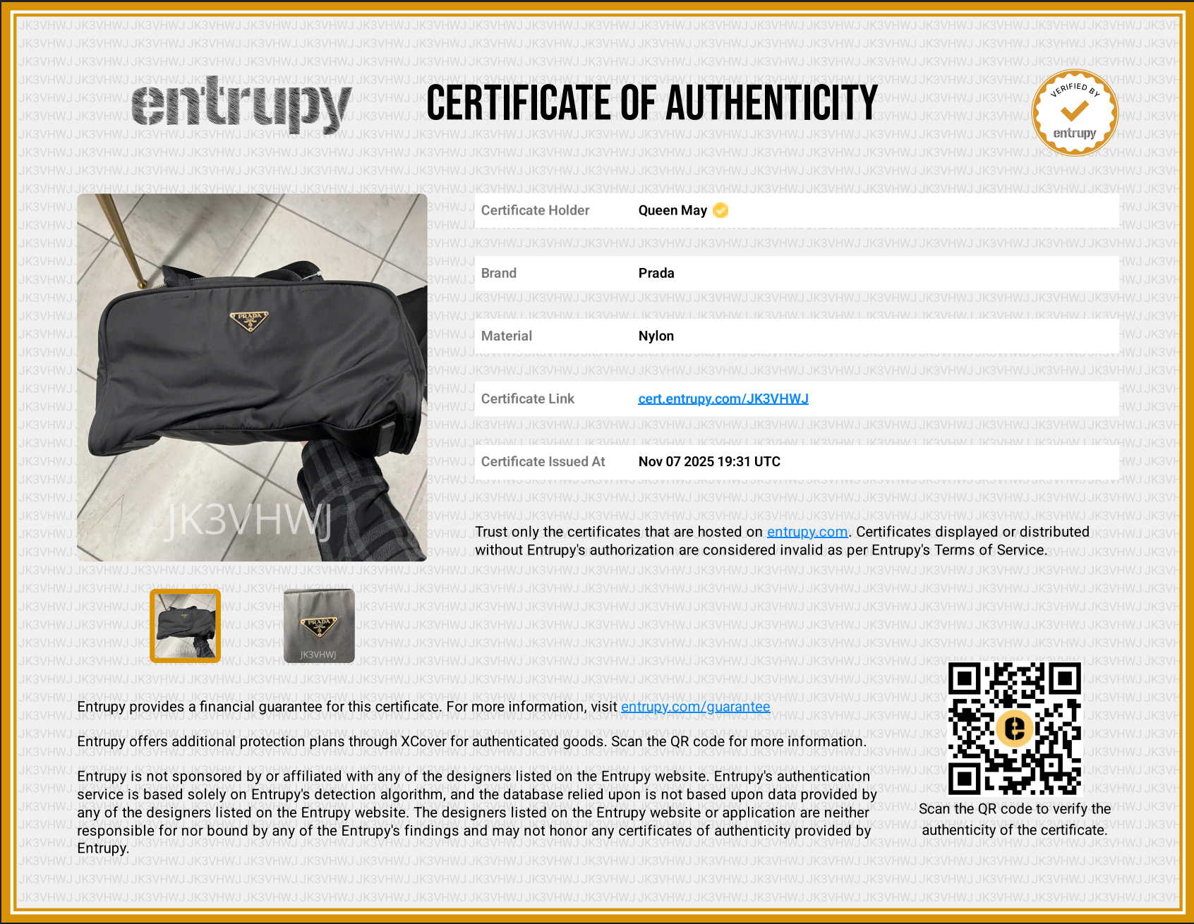 Prada Tessuto Nylon Tote Black - Queen May