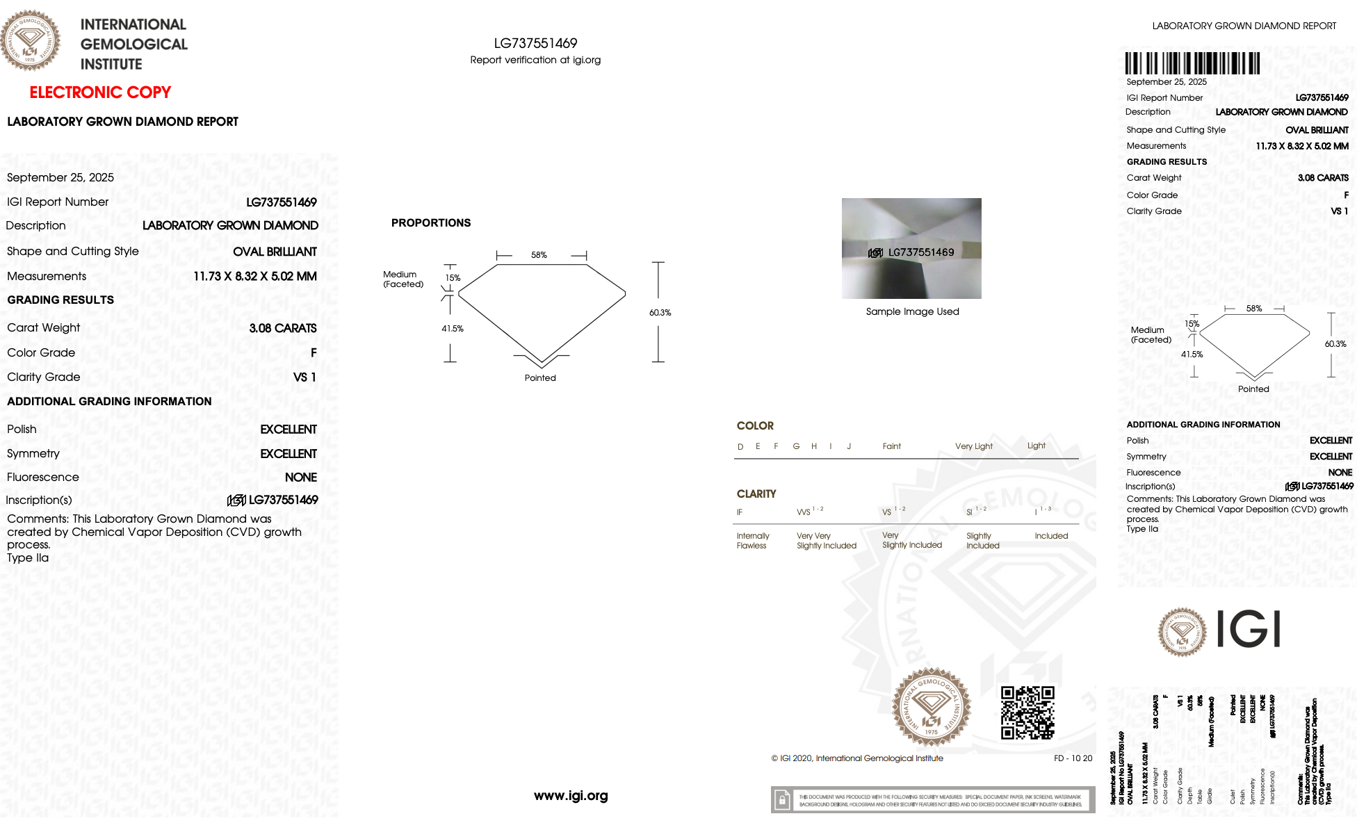 Lab Grown 3 Carat Oval Diamond Solitaire Engagement Ring - Queen May