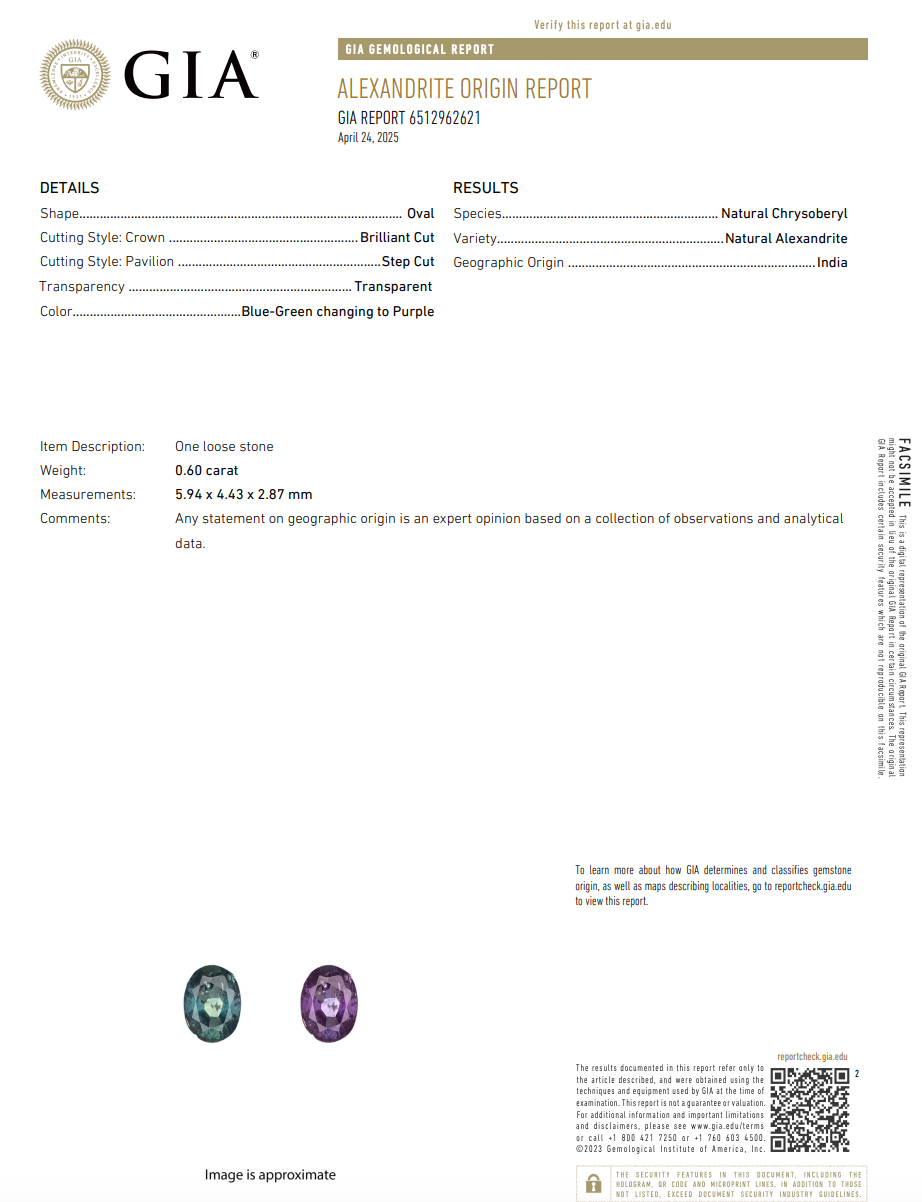 Platinum 0.60 Carat Alexandrite Diamond Scallop Halo Ring - Queen May