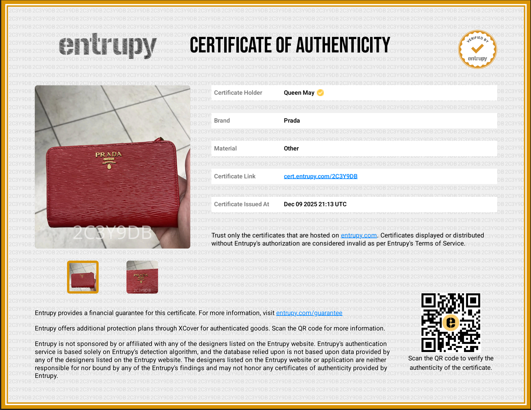 Prada Saffiano Continental Wallet - Queen May