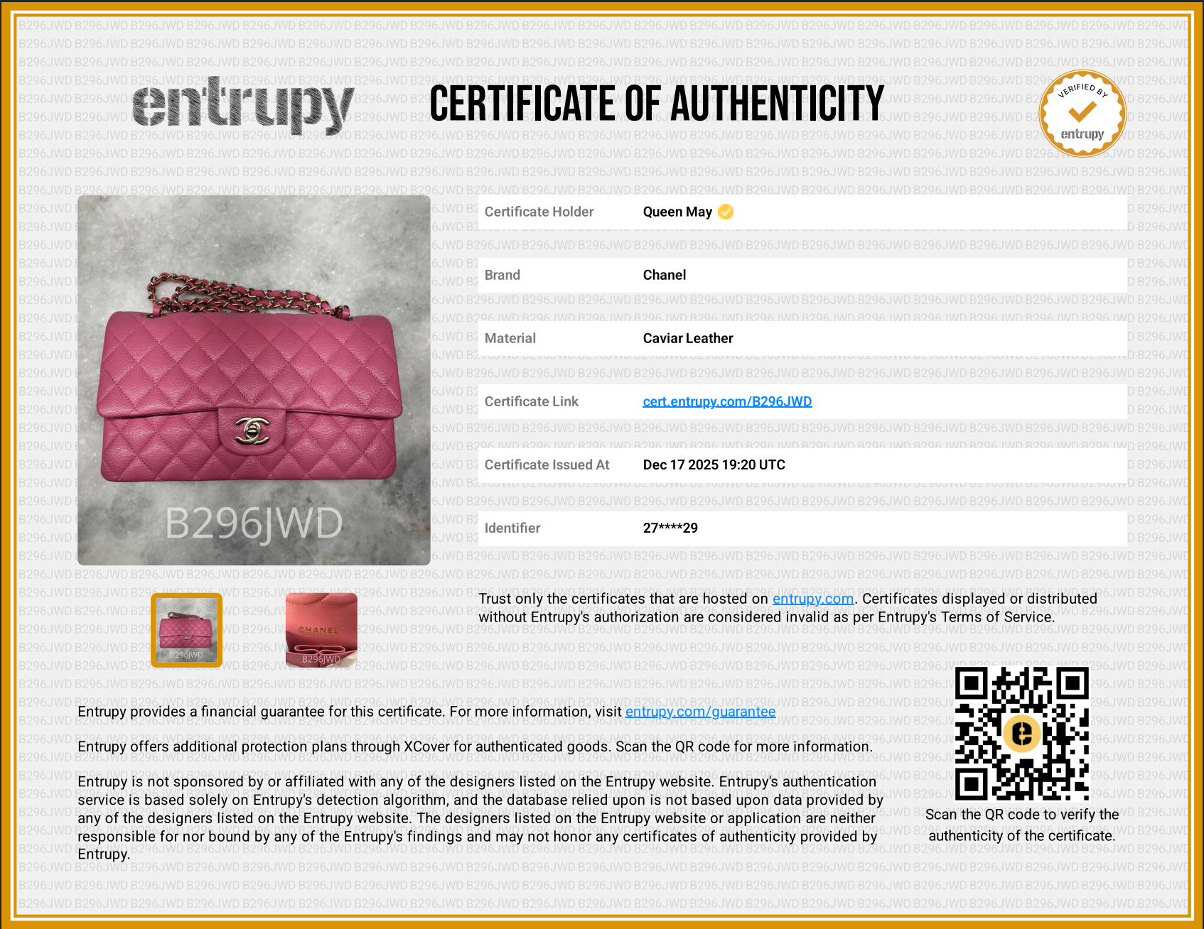 Chanel Pink Medium Double Flap - Queen May