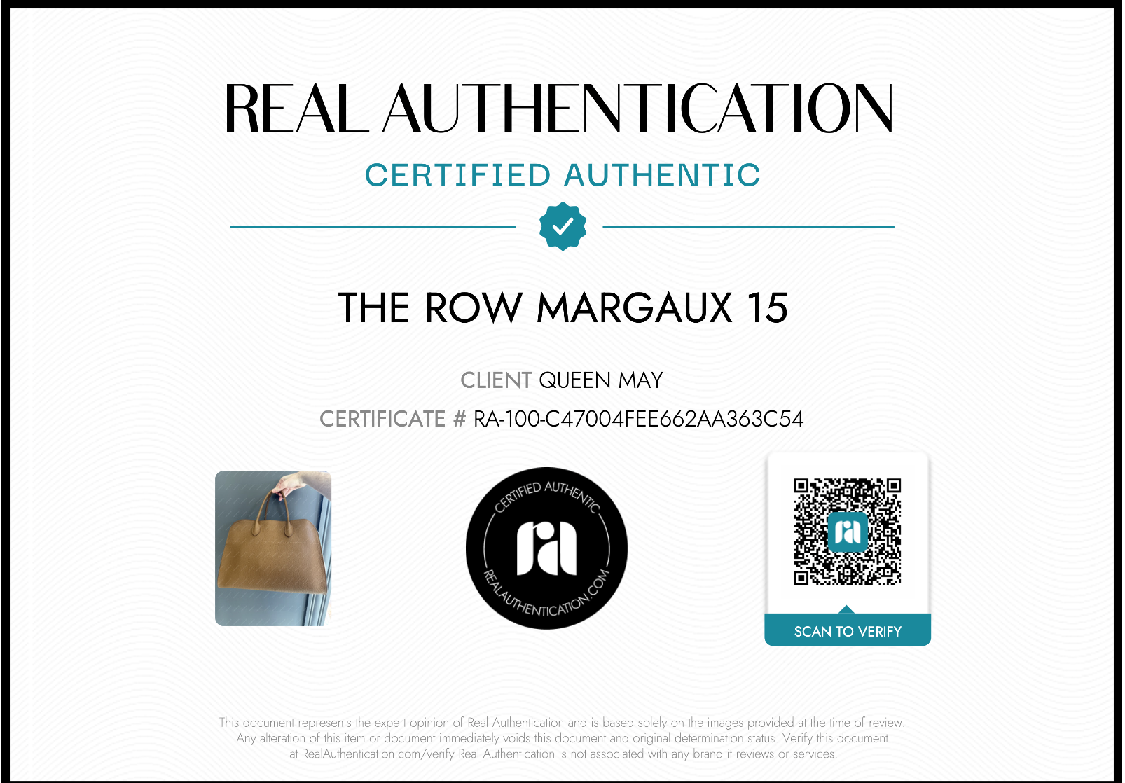 The Row Soft Margaux 15 Rubber Ans 2025 - Queen May