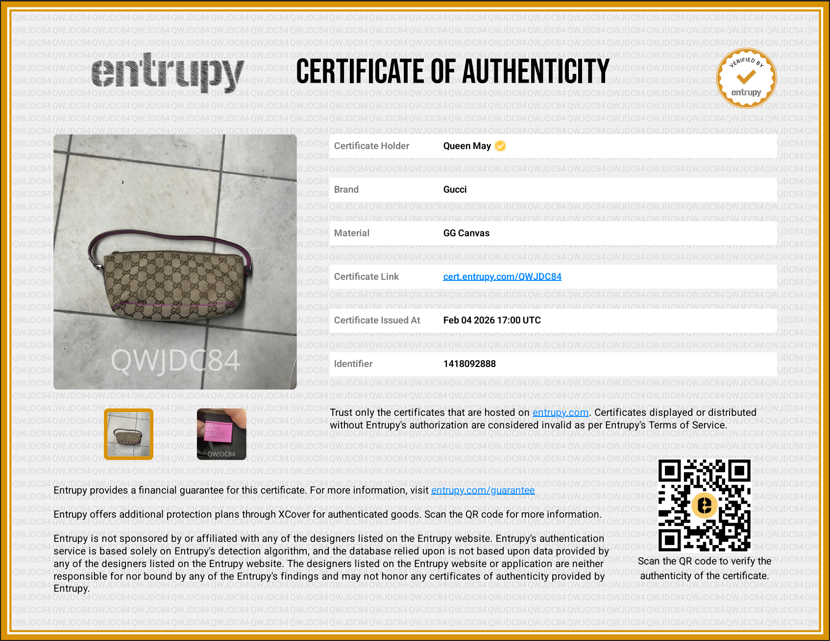 Gucci Boat Pochette Canvas Pink - Queen May