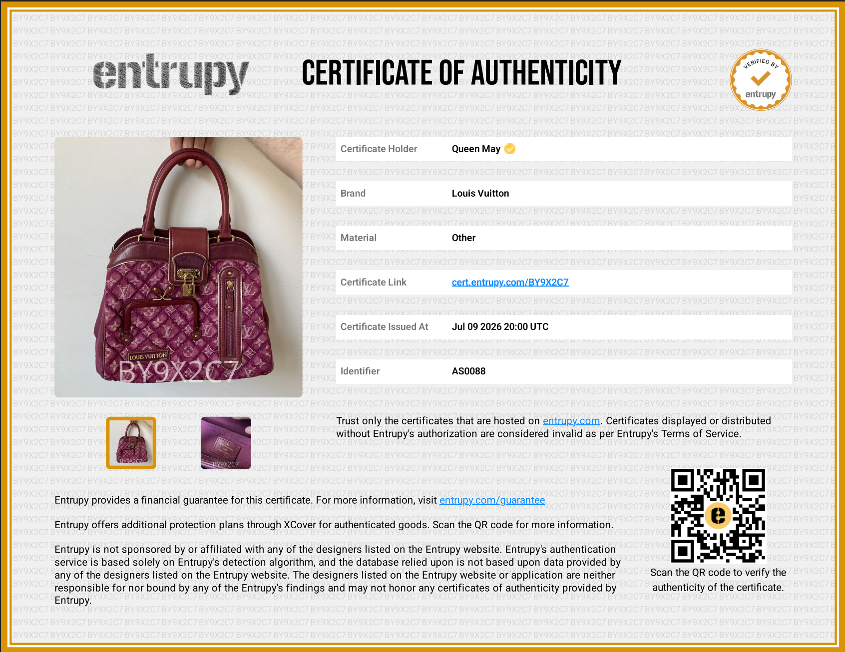 Limited Edition Louis Vuitton Pink Denim Linda Bag - Queen May