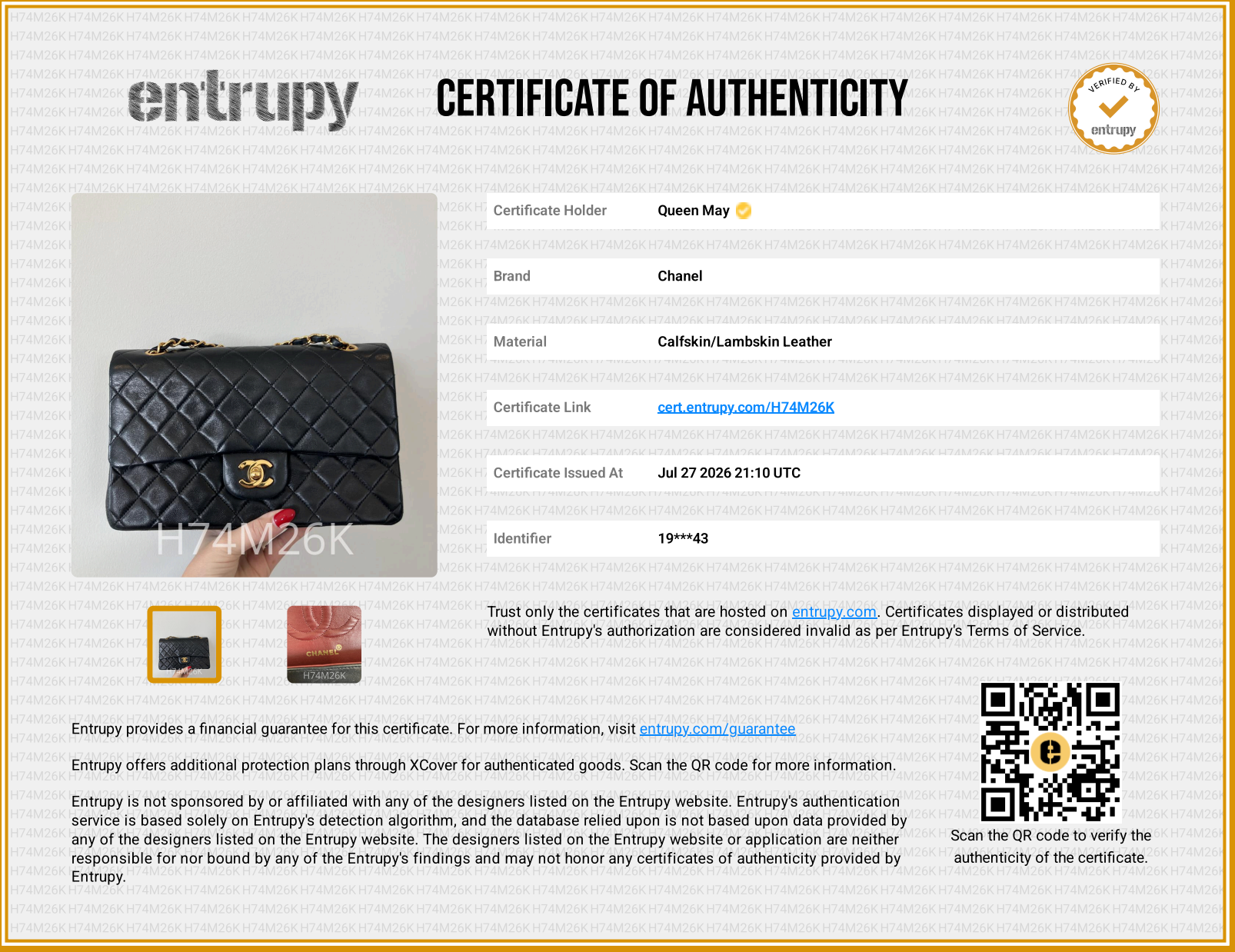 Vintage Chanel Medium Lambskin Double Flap Black - Queen May