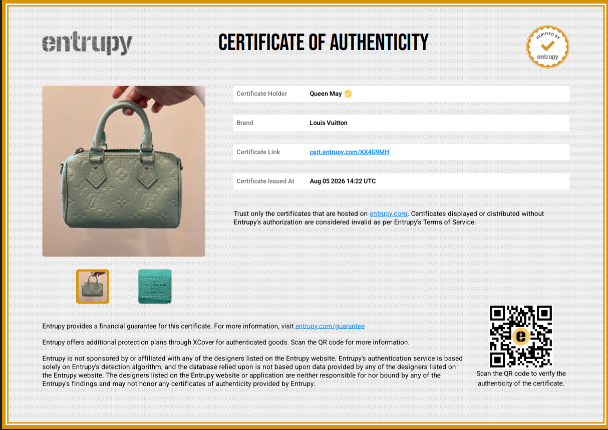 Louis Vuitton Empreinte Monogram Nano Speedy Pearly Lagoon Turquoise