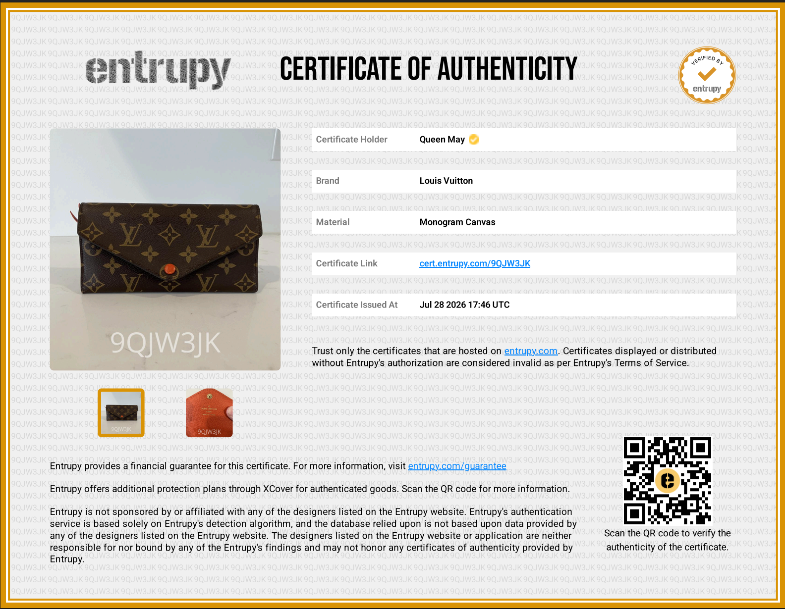 Louis Vuitton Monogram Emilie Snap Wallet - Queen May