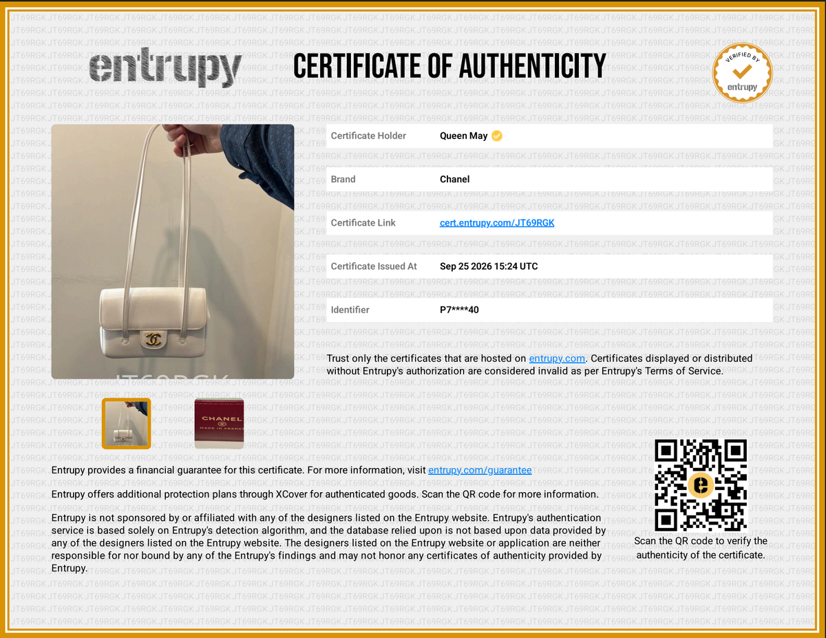 Chanel Mini Preppy Coco White Caviar Leather - Queen May