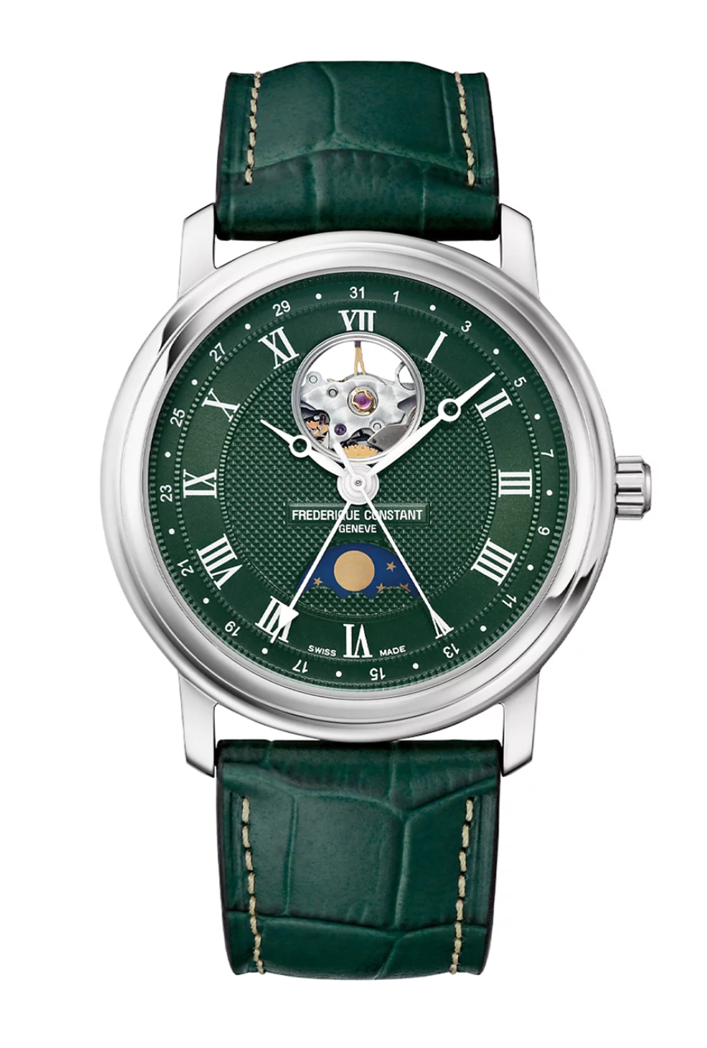 Frederique Constant Classics Heart Beat Moonphase Date Green