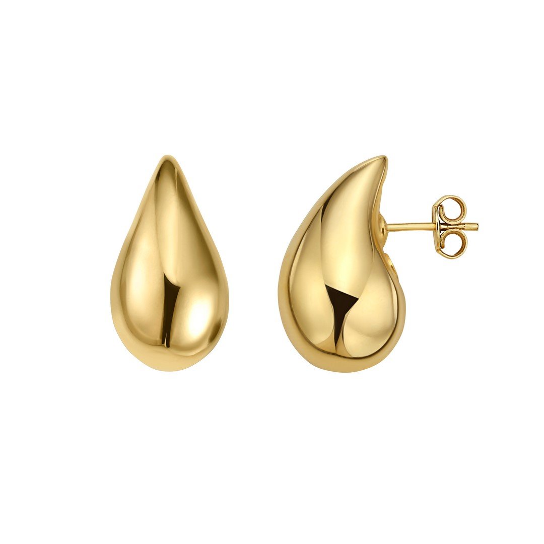 The Perfect Chunky Teardrop Earrings Medium - Queen May