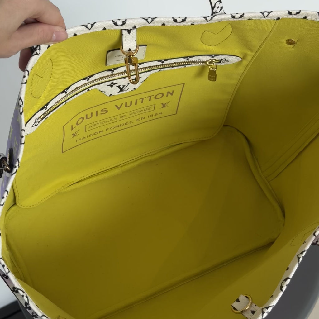Louis Vuitton Neverfull NM Tote Limited Edition Colored Giant MM - Queen May