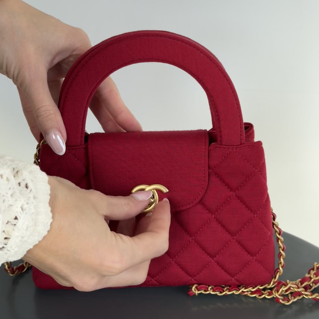 Chanel 2023 Red Jersey Nano Kelly - Queen May