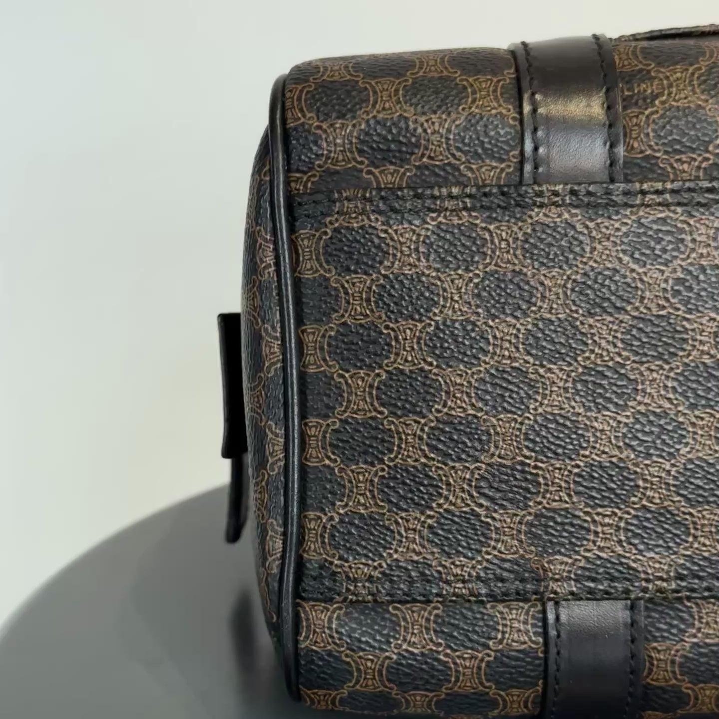 Vintage Celine Black Macadam Boston 25 - Queen May