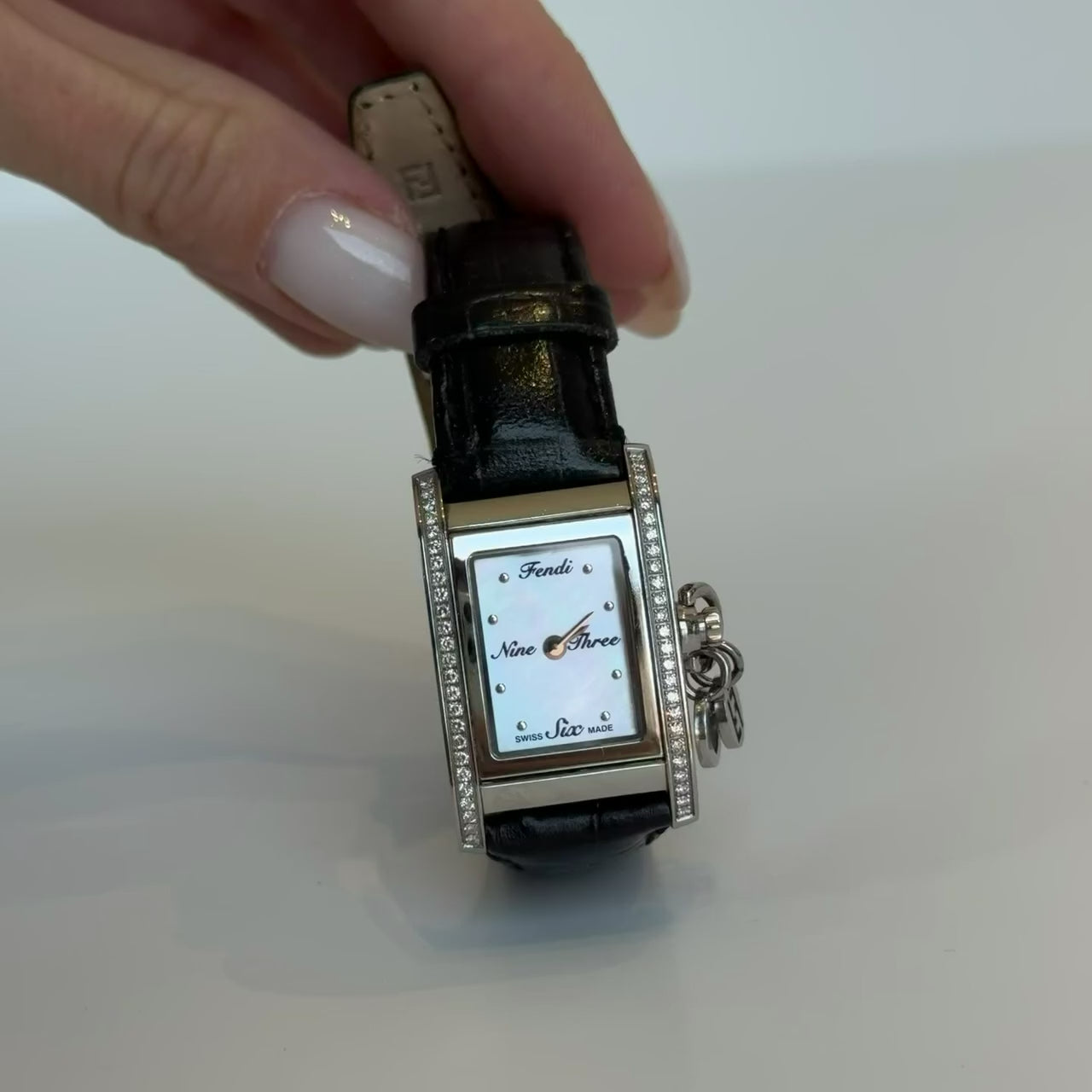 Fendi 7100L Mother Of Pearl "Reverso" Watch - Queen May