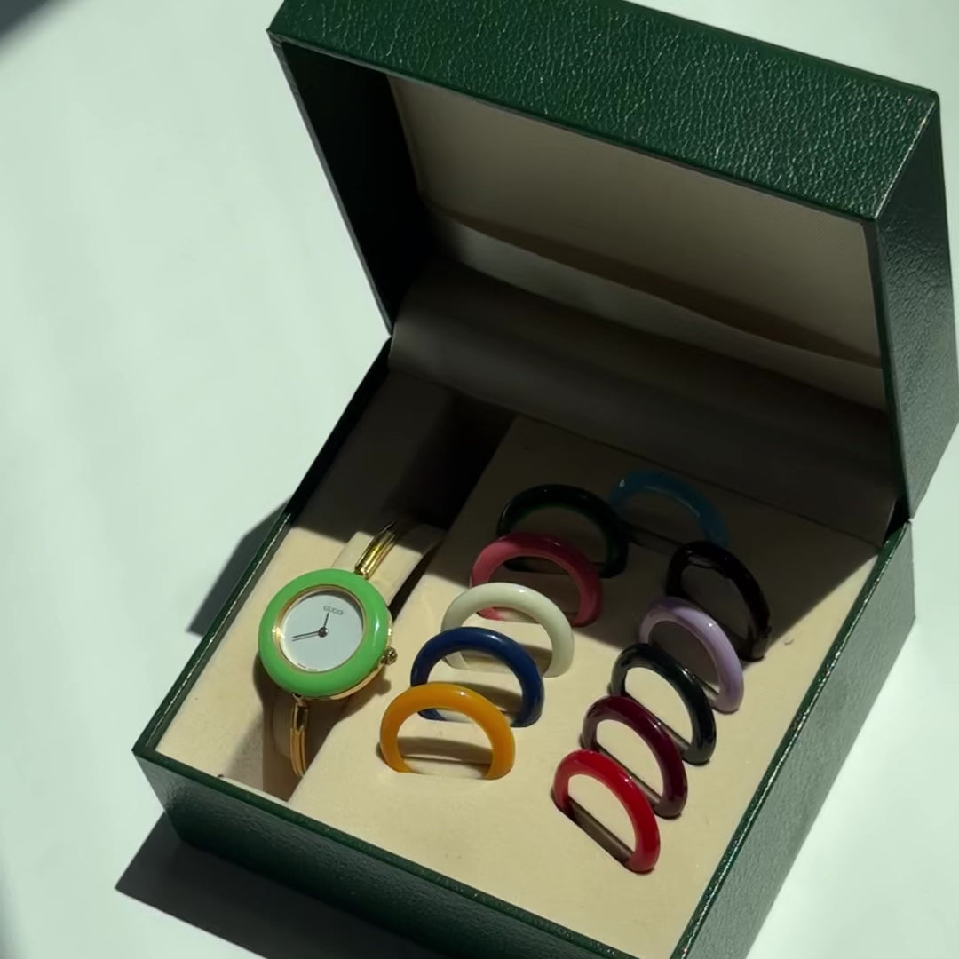 Vintage Gucci Interchangeable Bezel Watch - Queen May