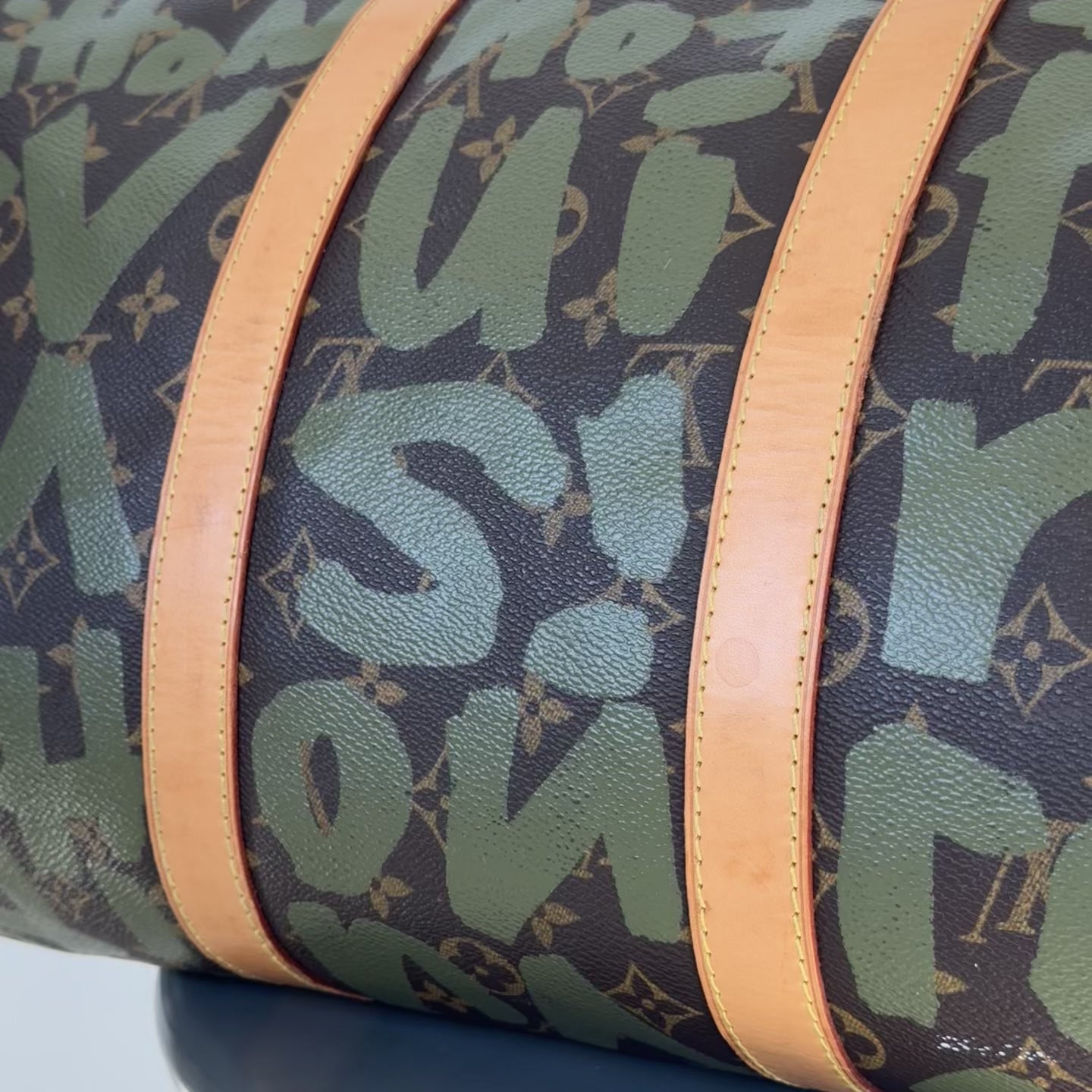Louis Vuitton Stephen Sprouse Monogram Graffiti Keepall 50 Dark Green - Queen May