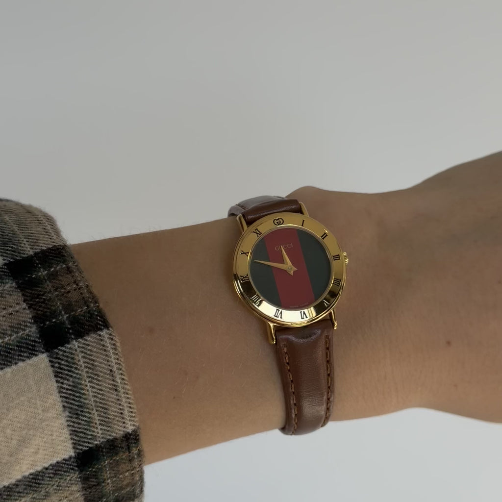 Gucci 3000L Red and Green Watch - Queen May