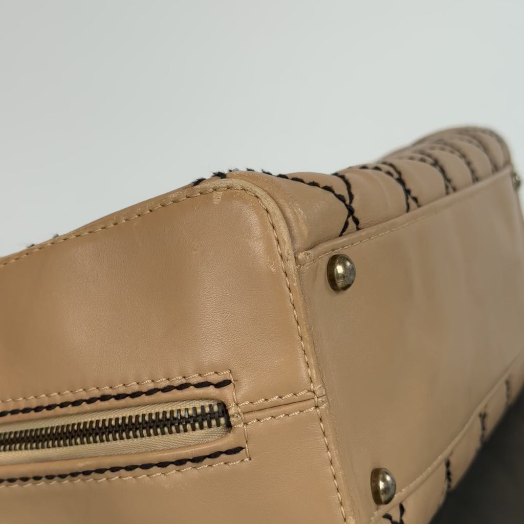 Vintage Chanel Surpique Bowler Bag - Queen May