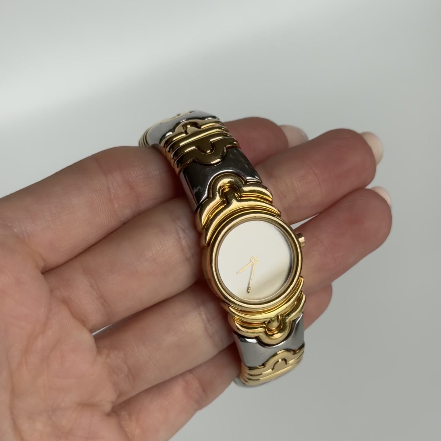 Bulgari Parentesi 18K Gold & Steel Watch Bracelet BJ01 - Queen May