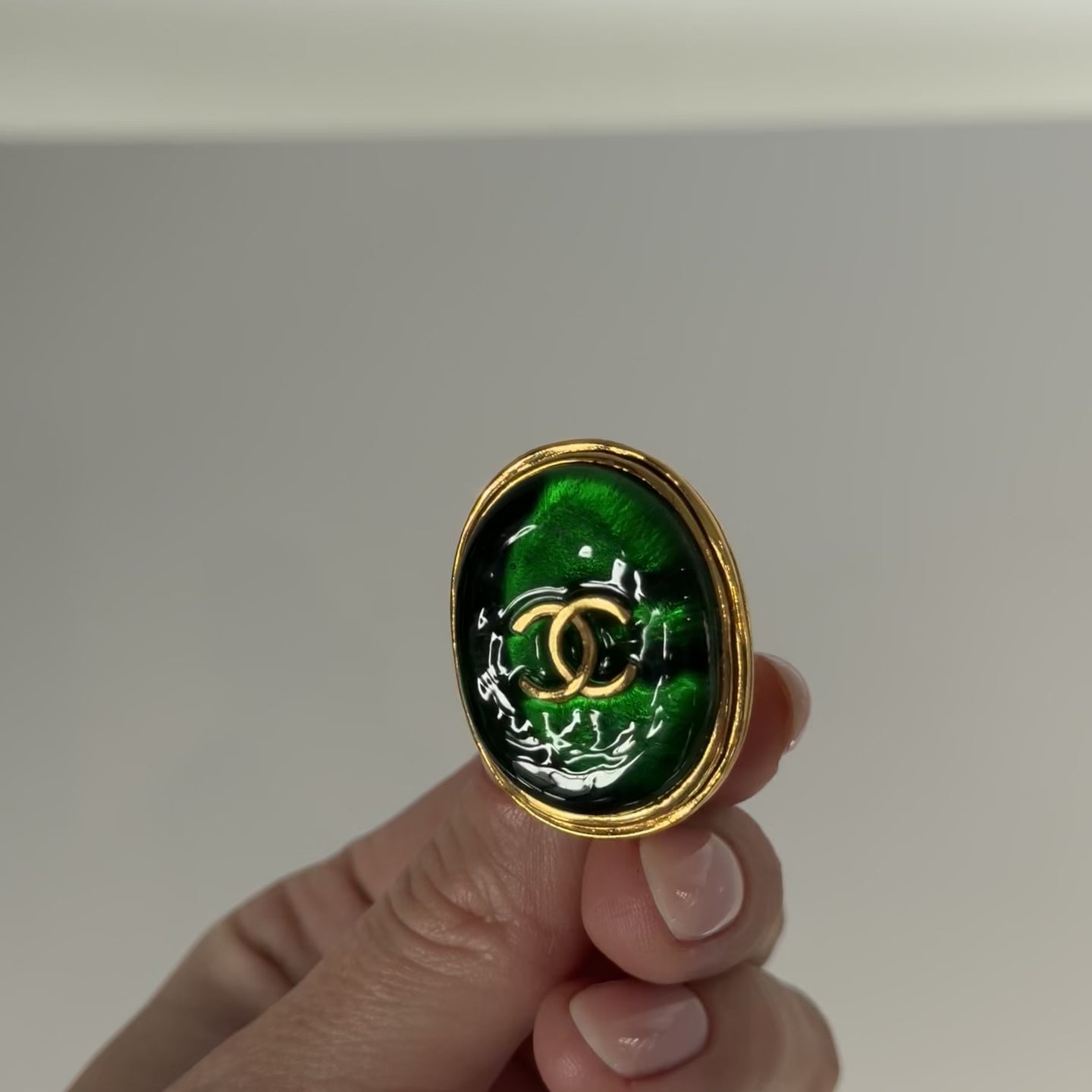 Chanel 1993 Fall CC Gripoix Clip on Earrings - Queen May