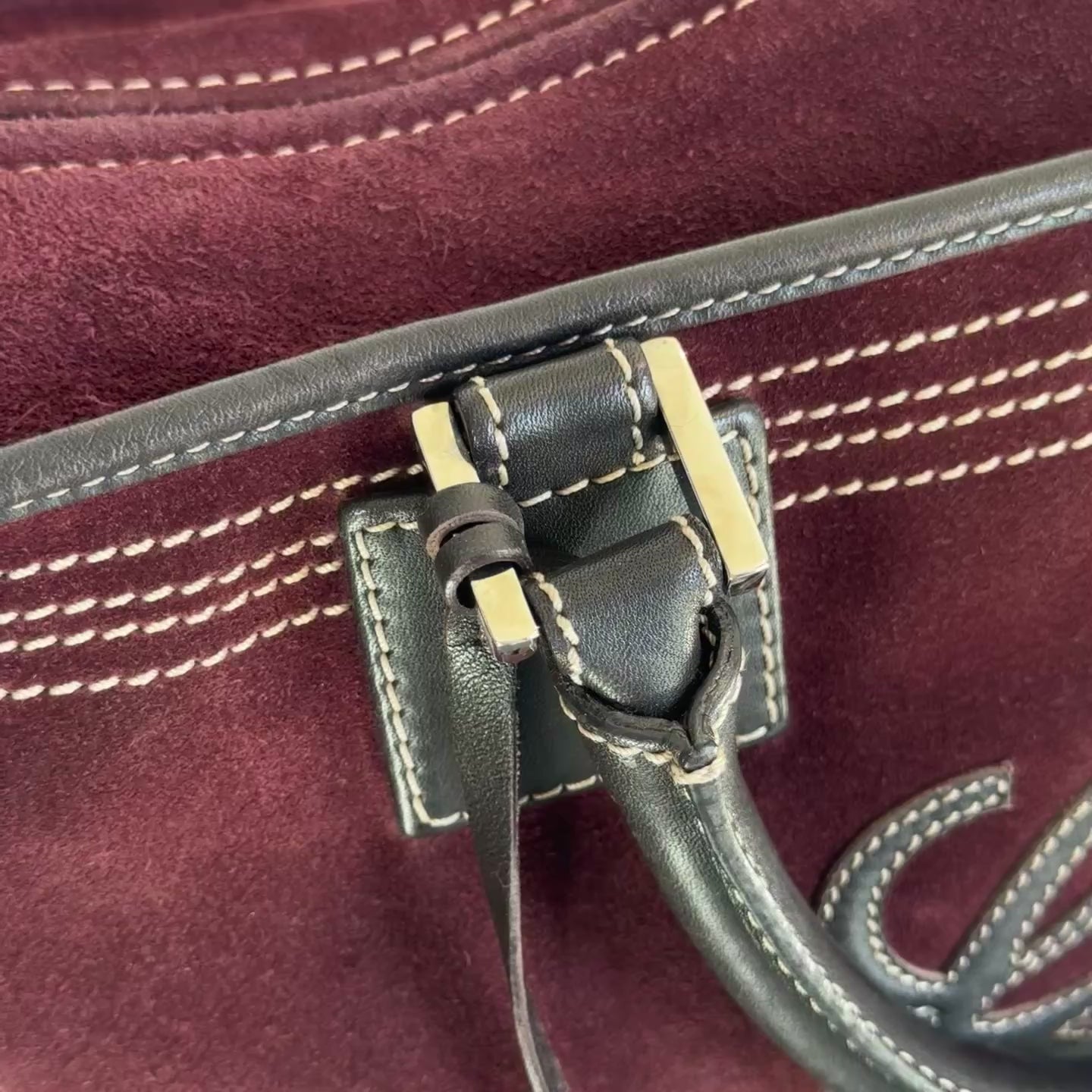 Loewe Suede Amazona Burgundy - Queen May