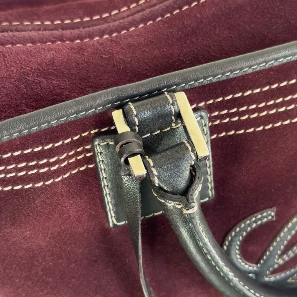 Loewe Suede Amazona Burgundy - Queen May