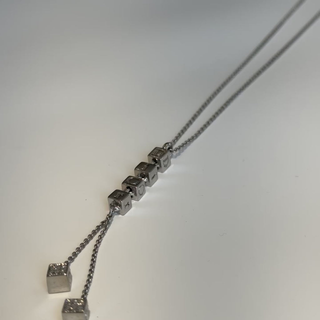 Vintage Dior Lariat Logo Necklace - Queen May