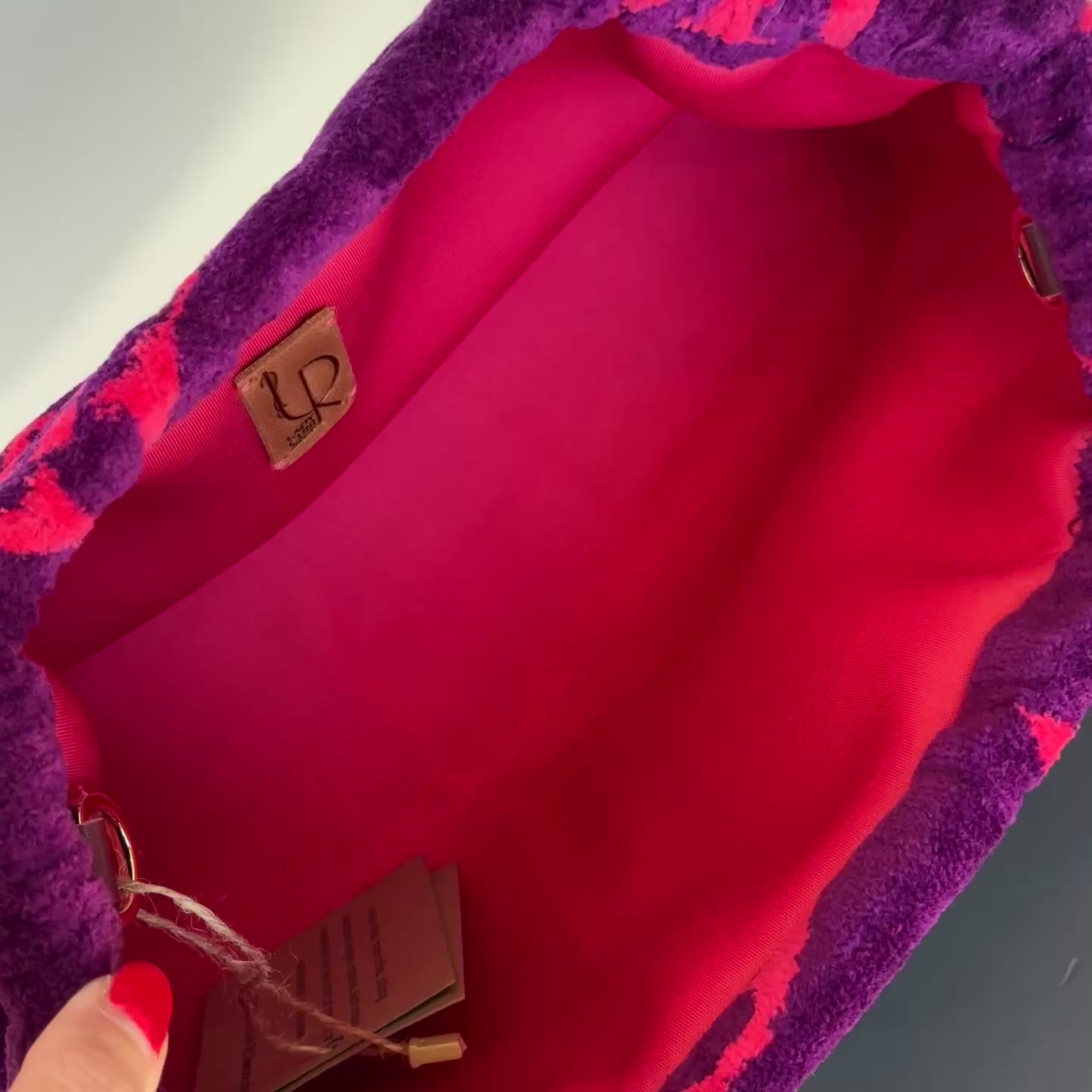 Lady Cuir x Queen May Disco Clutch Purple - Queen May