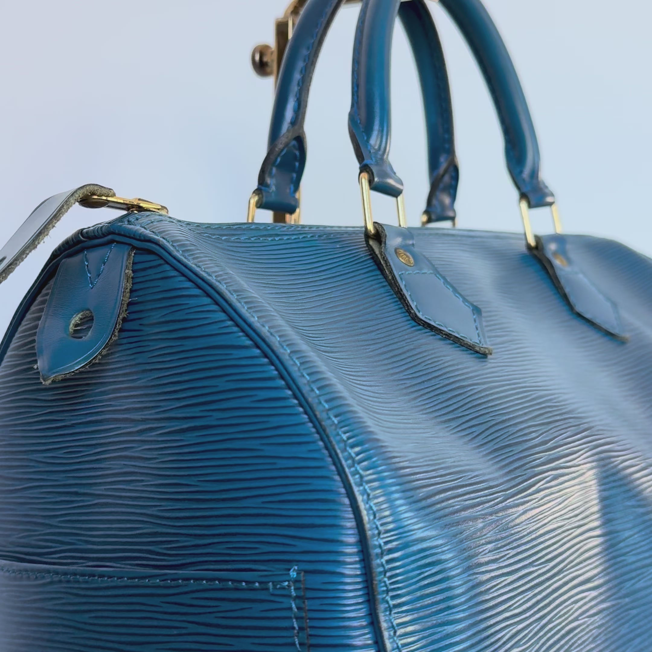 Louis Vuitton Epi Speedy 35 Blue - Queen May