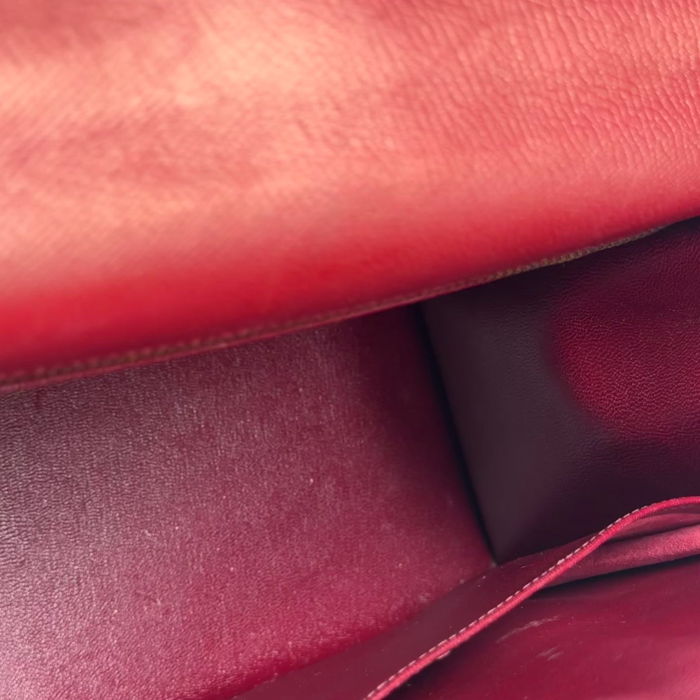 Vintage Hermes Kelly 32 Epsom Leather Rouge H 1991 - Queen May