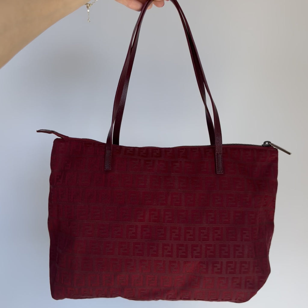 Fendi Zucca Canvas Tote - Queen May