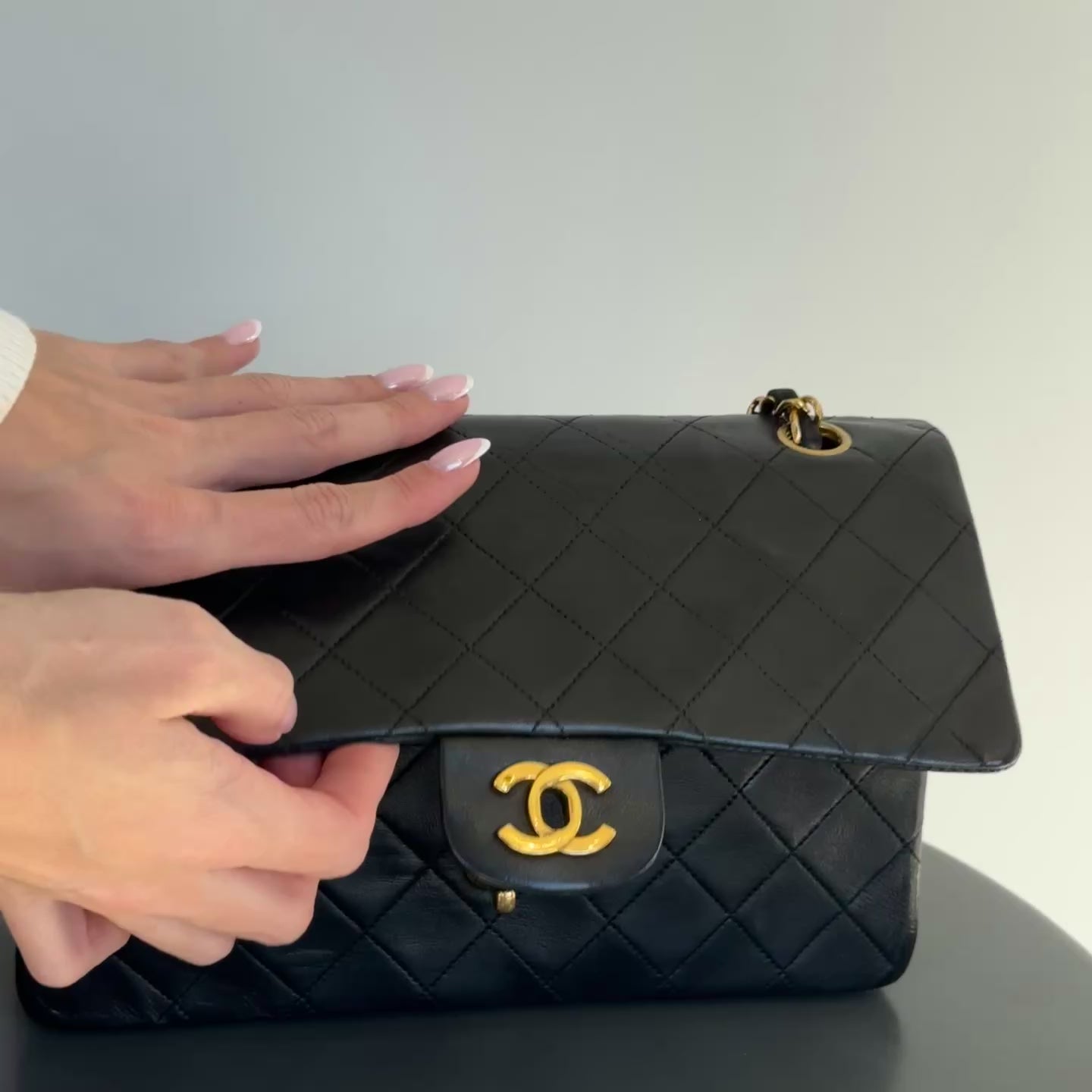 Vintage Chanel Quilted Lambskin Medium Double Flap Bag - Queen May