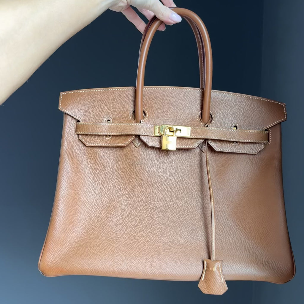Hermes Birkin 35 Courchevel Leather Gold - Queen May