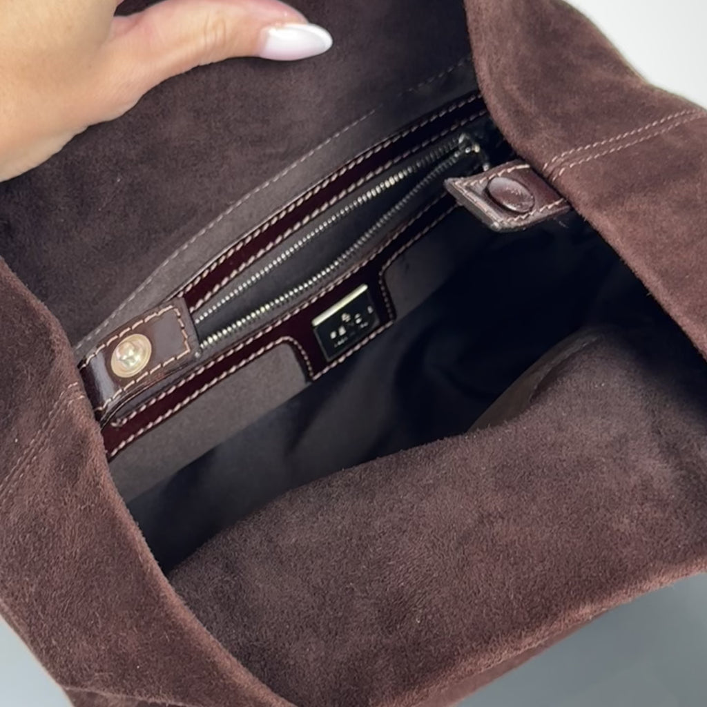 Fendi Brown Suede Mini Tote - Queen May