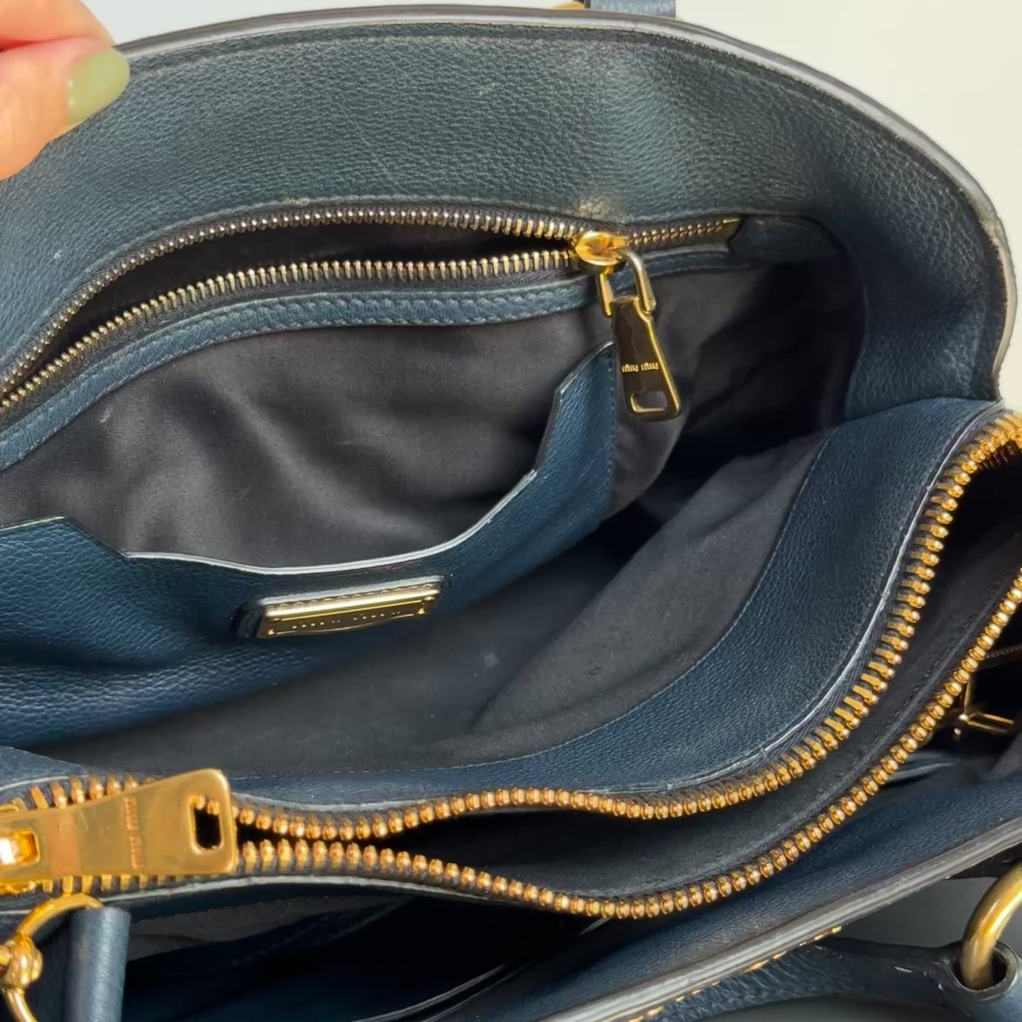Miu Miu Vitello Caribu Tote - Queen May