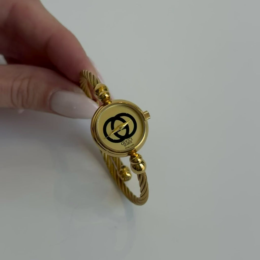 Gucci 20mm GG Dial Rope Bangle Watch - Queen May