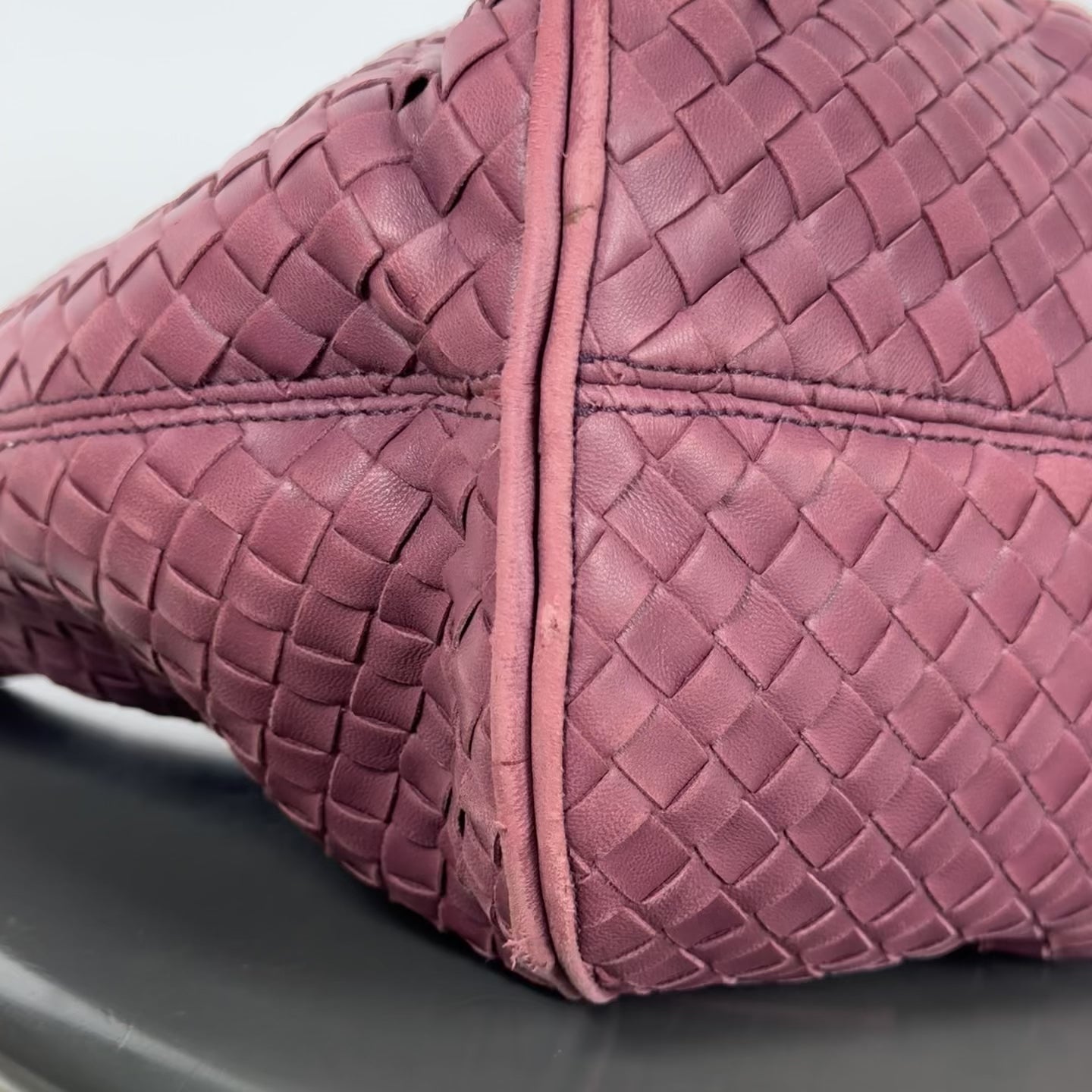 Bottega Veneta Intrecciato Hobo Maroon - Queen May